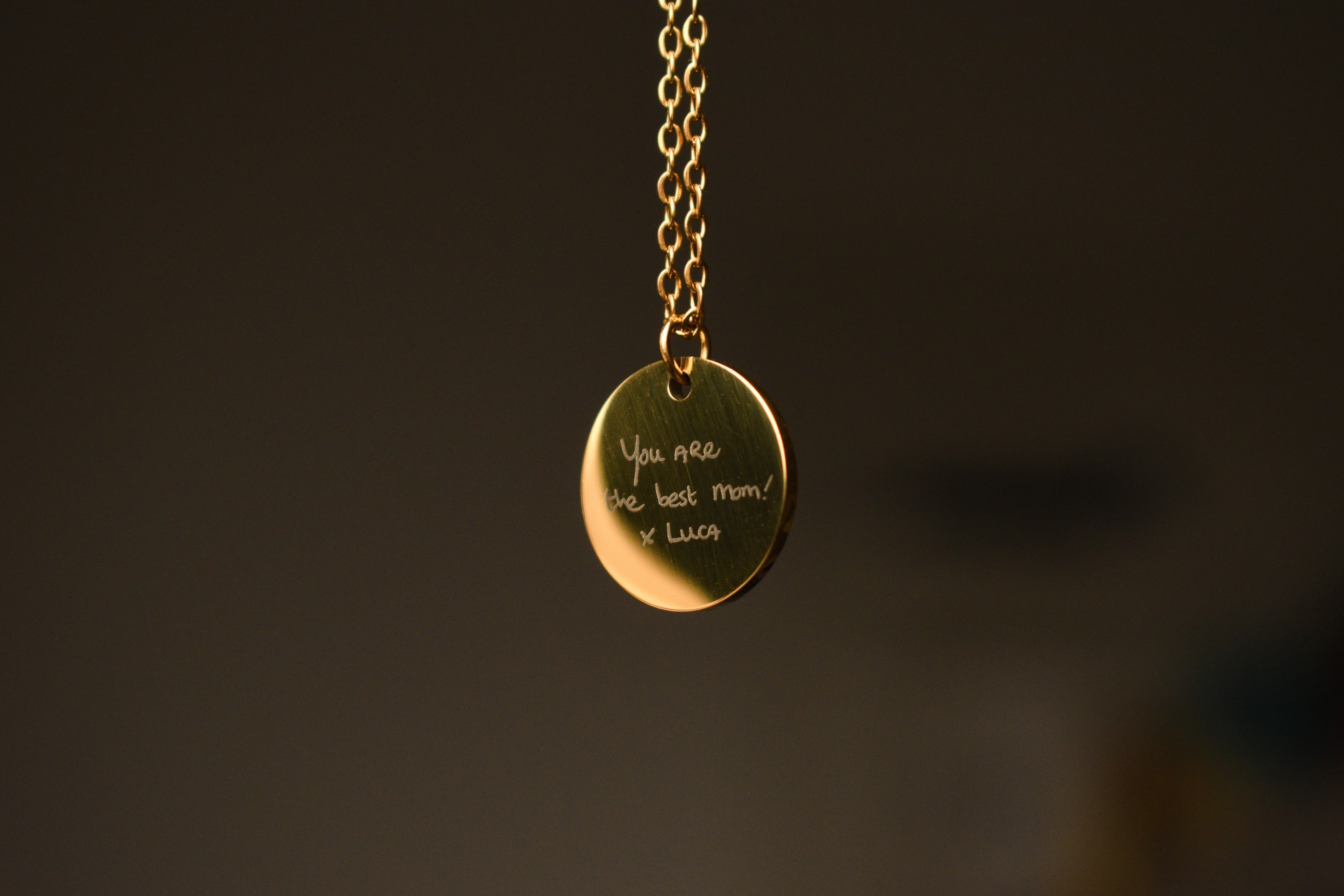 Handgeschreven tekst kettingen