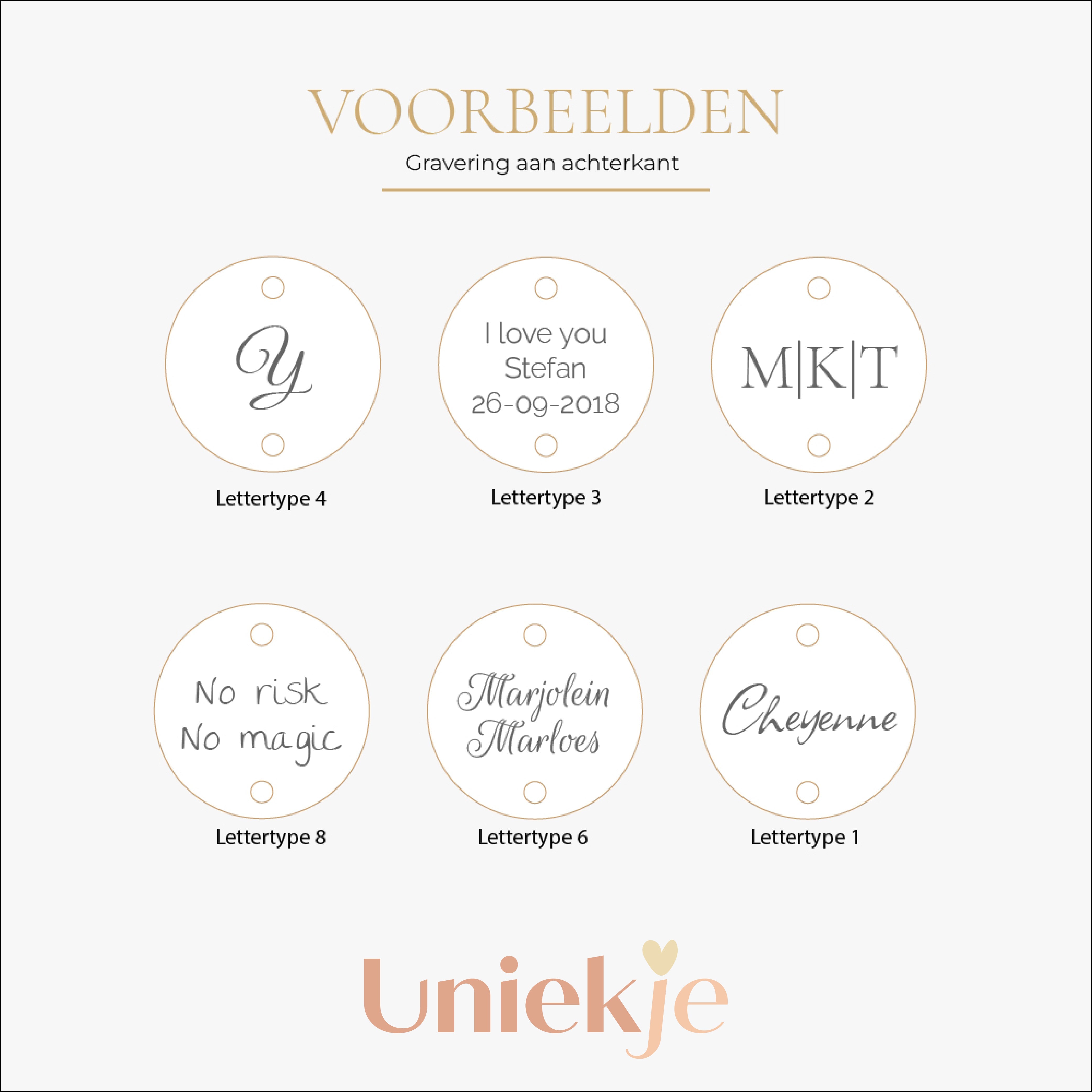Vingerafdruk armband bedel