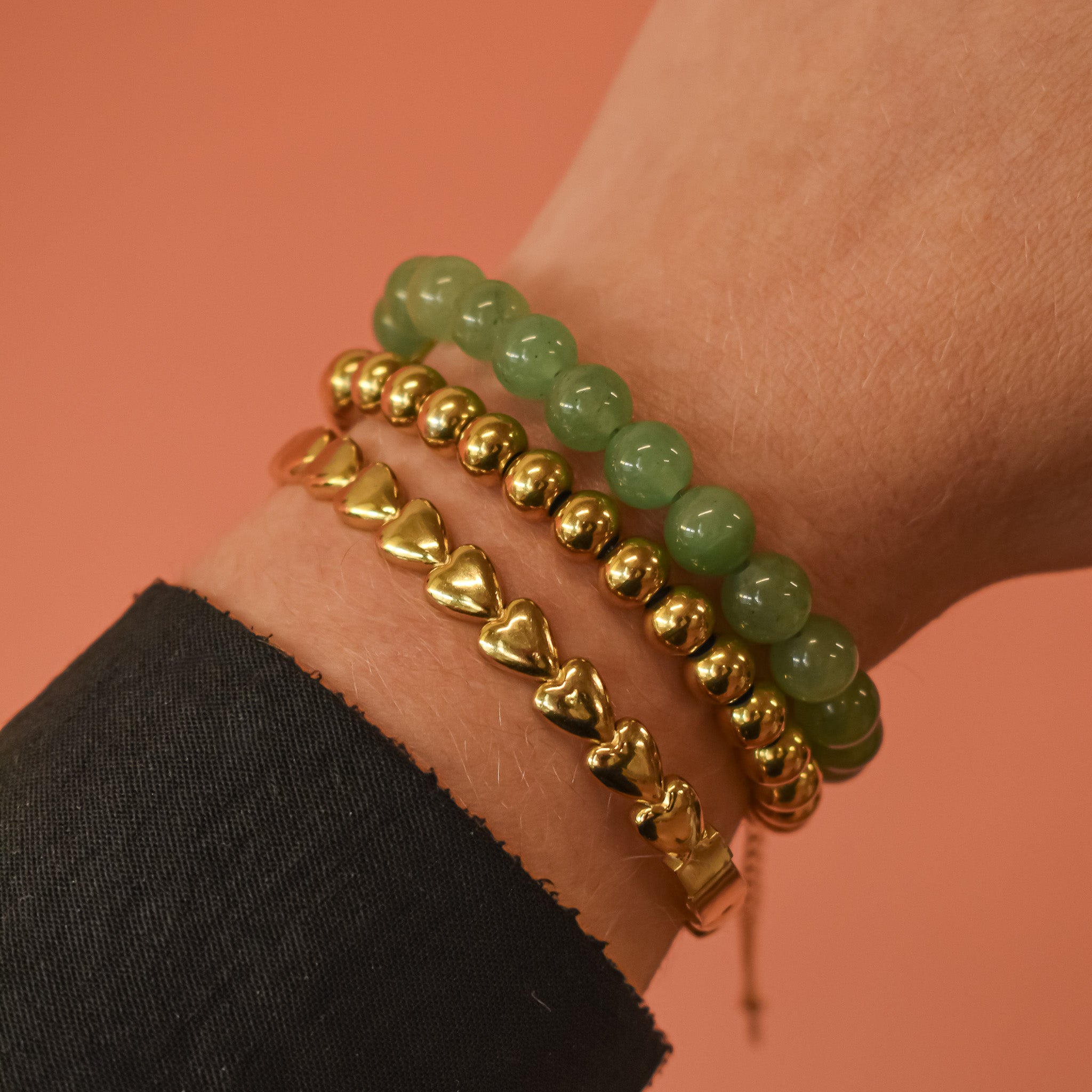 Aventurijn kralen armband