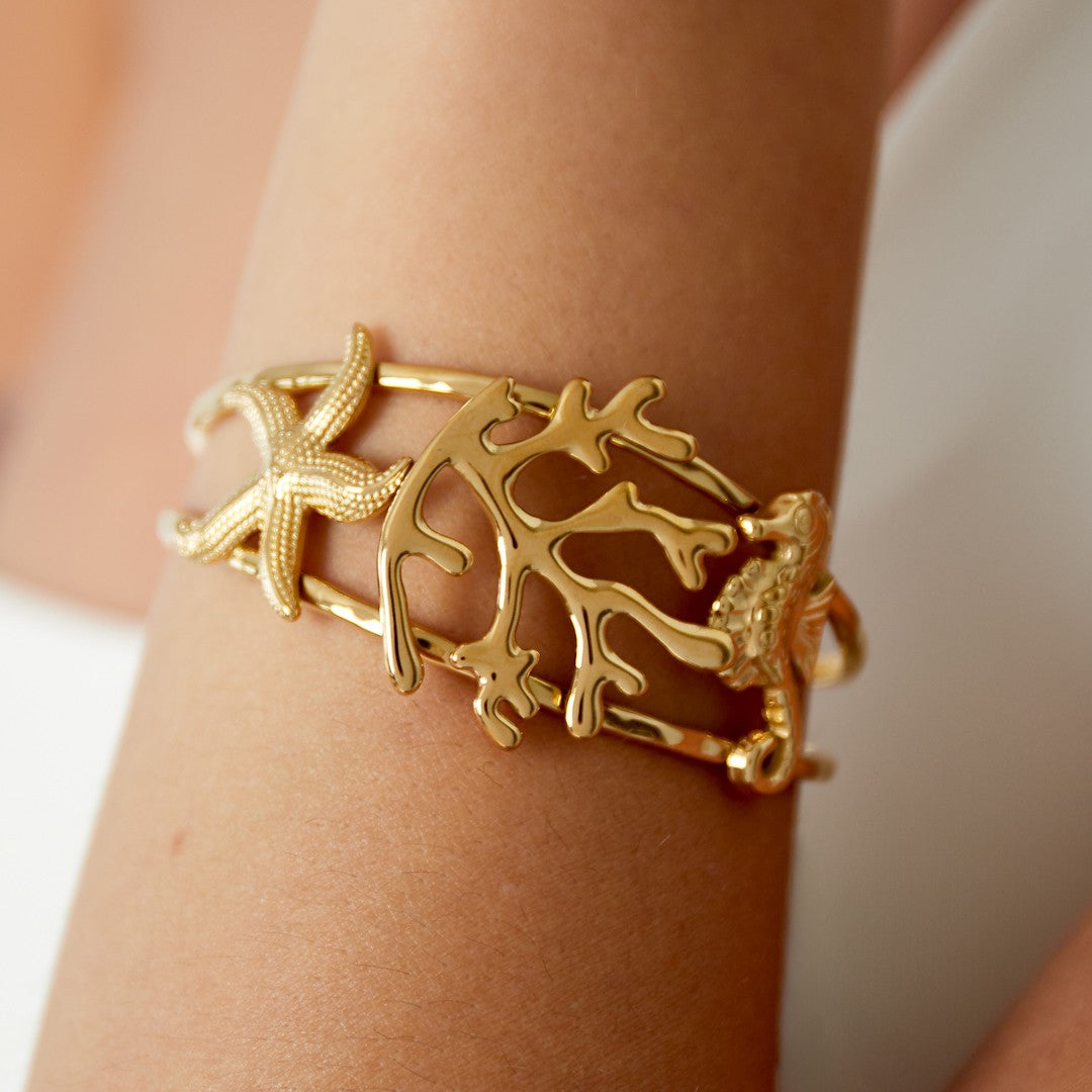 Bangle armband koraal
