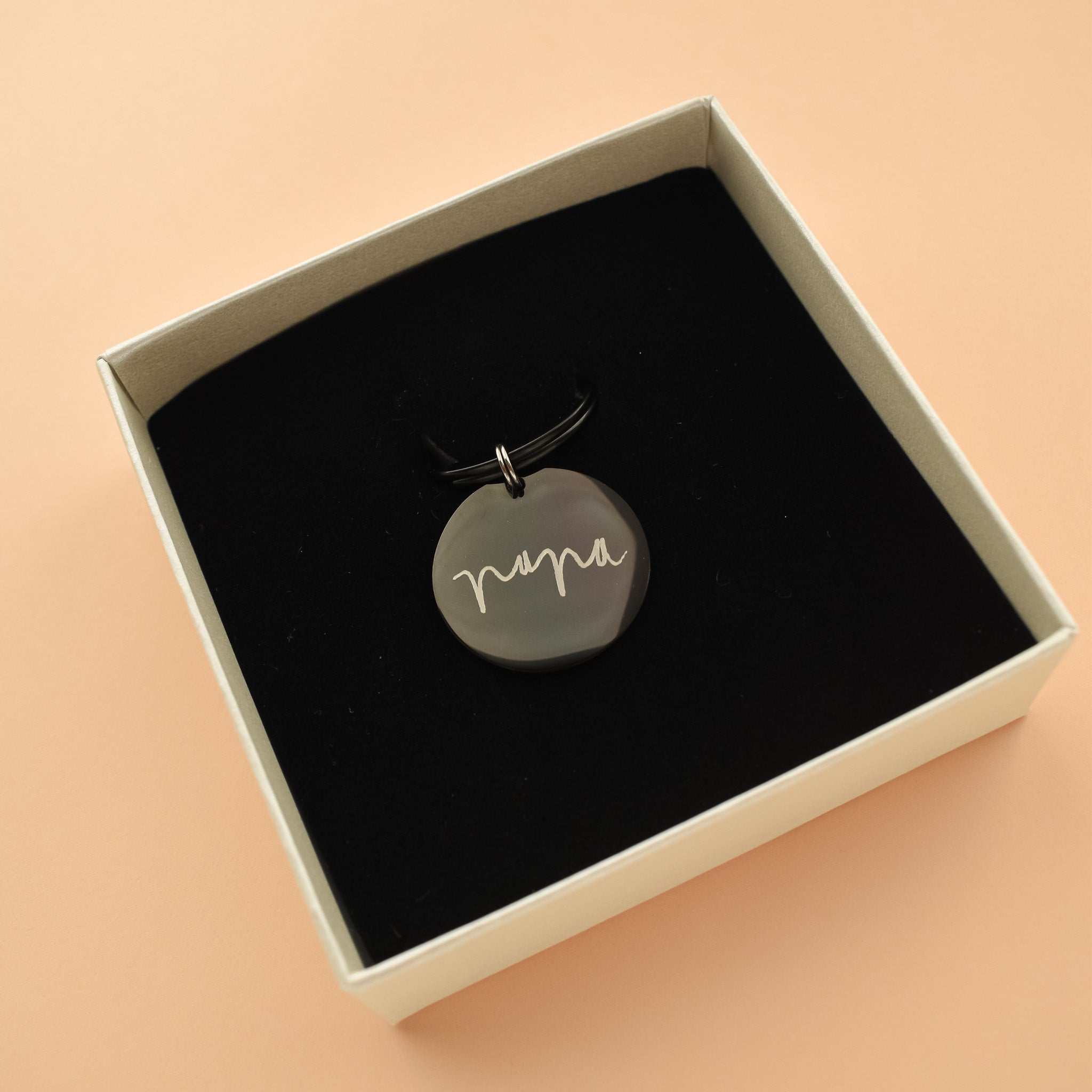 Papa sleutelhanger eigen handschrift