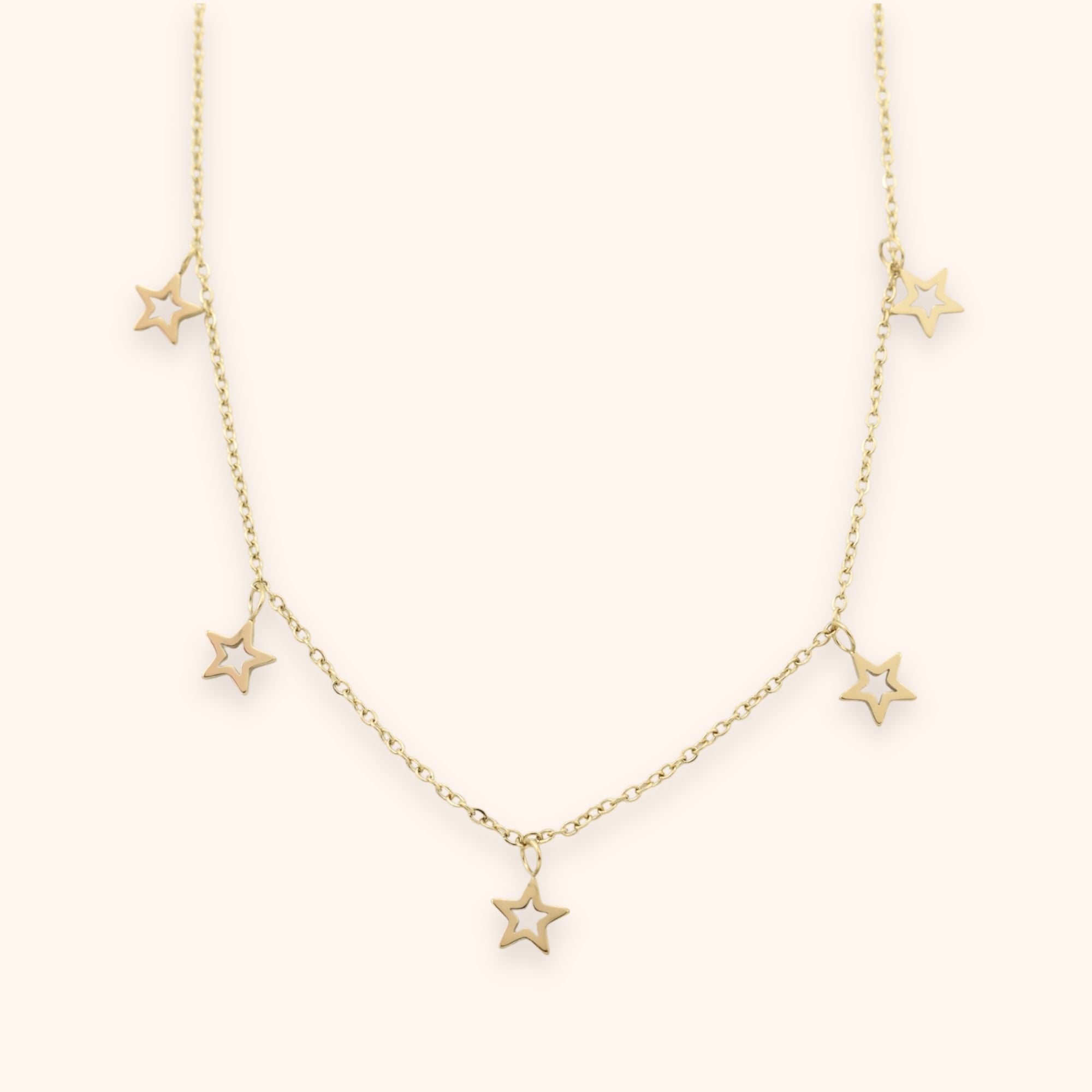 Fijn kettinkje sterren