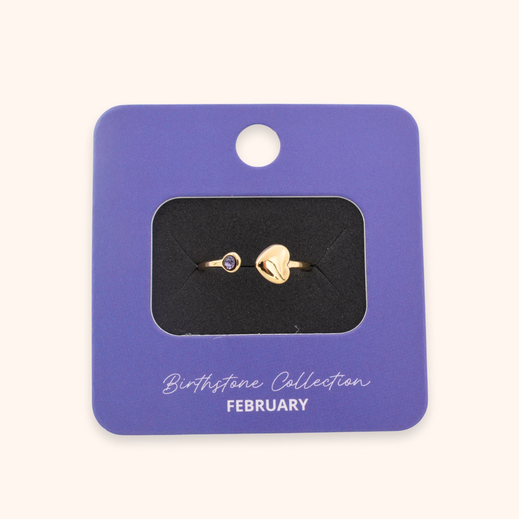 Ring geboortesteen februari