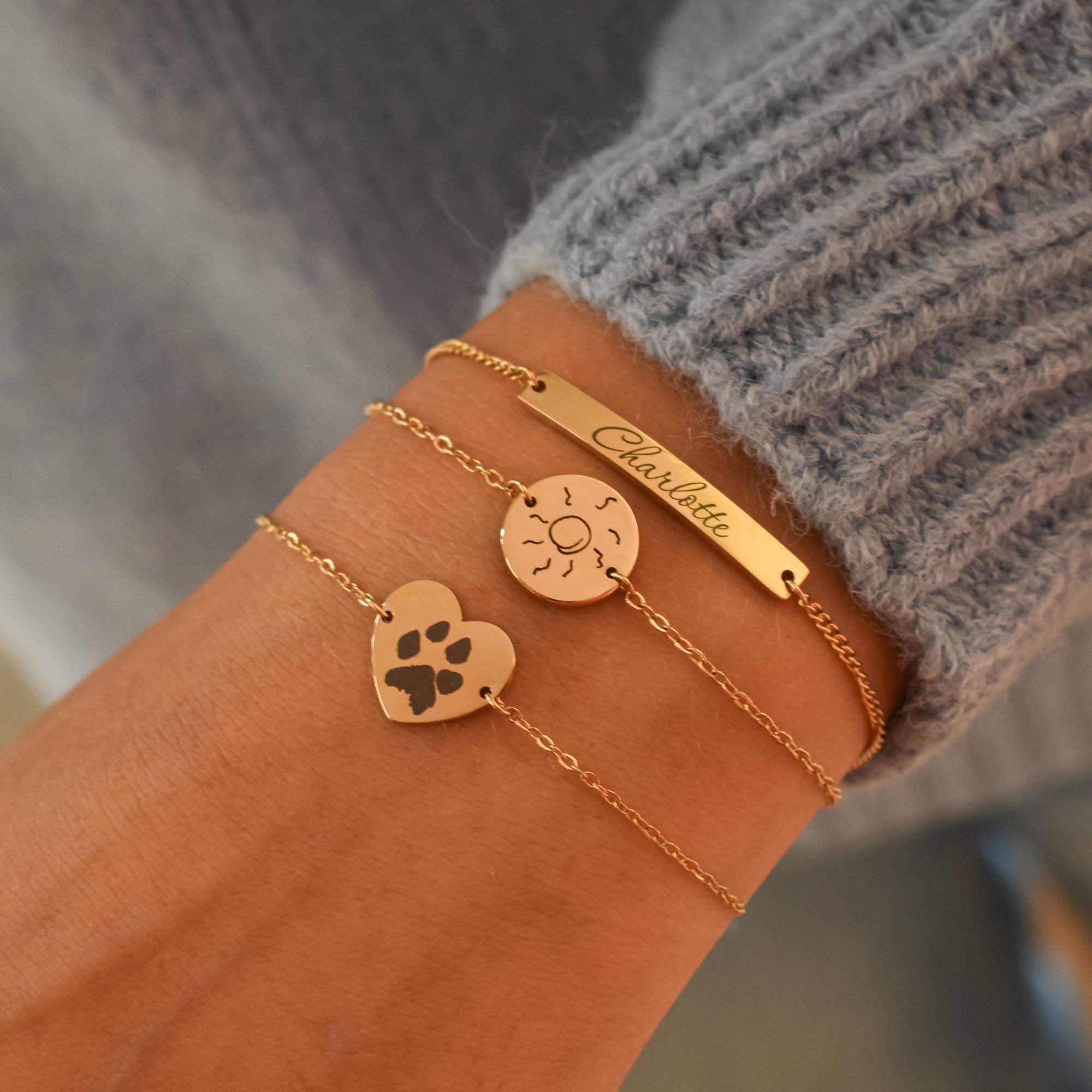 Armband eigen tekening munt