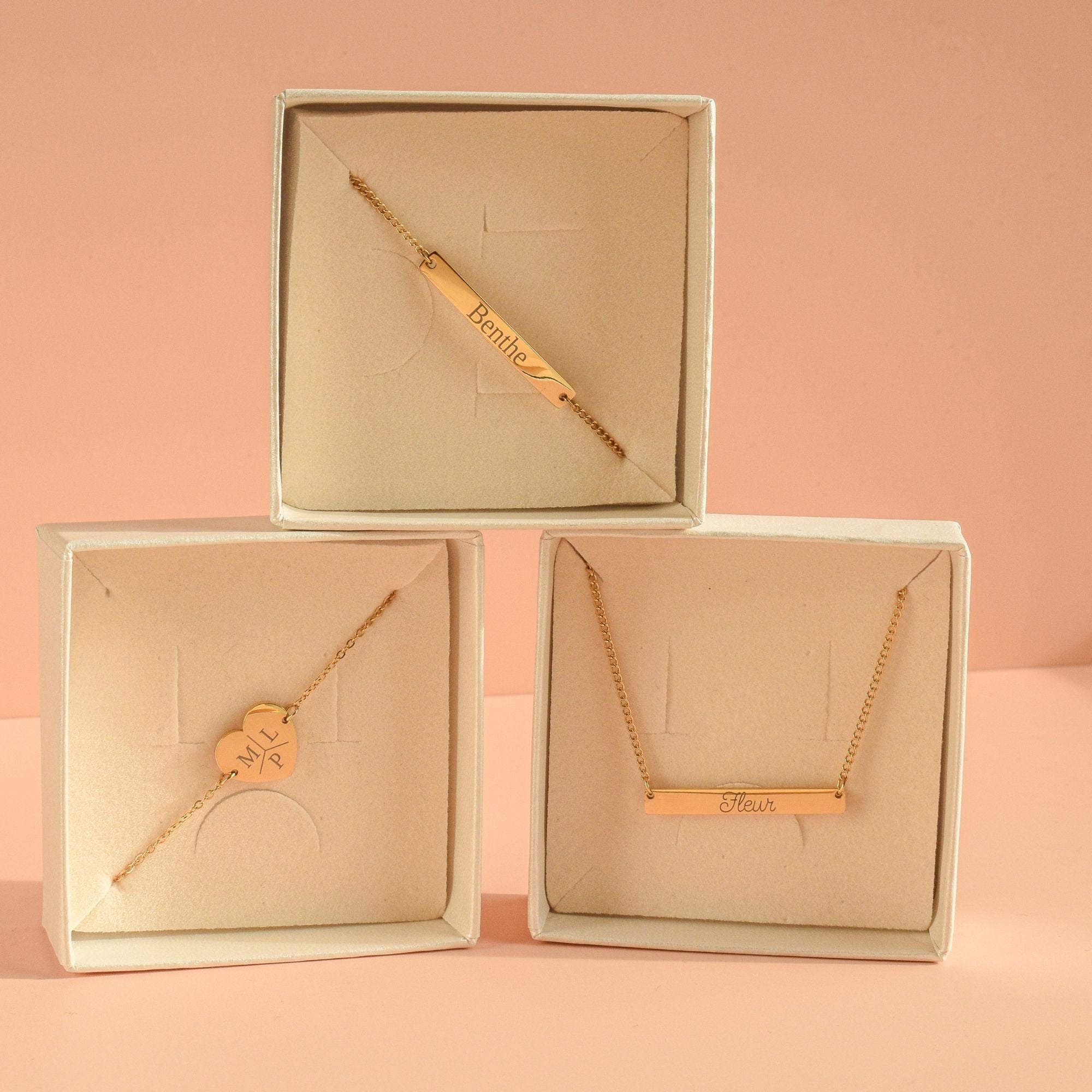 Kinderarmbandje naam hart