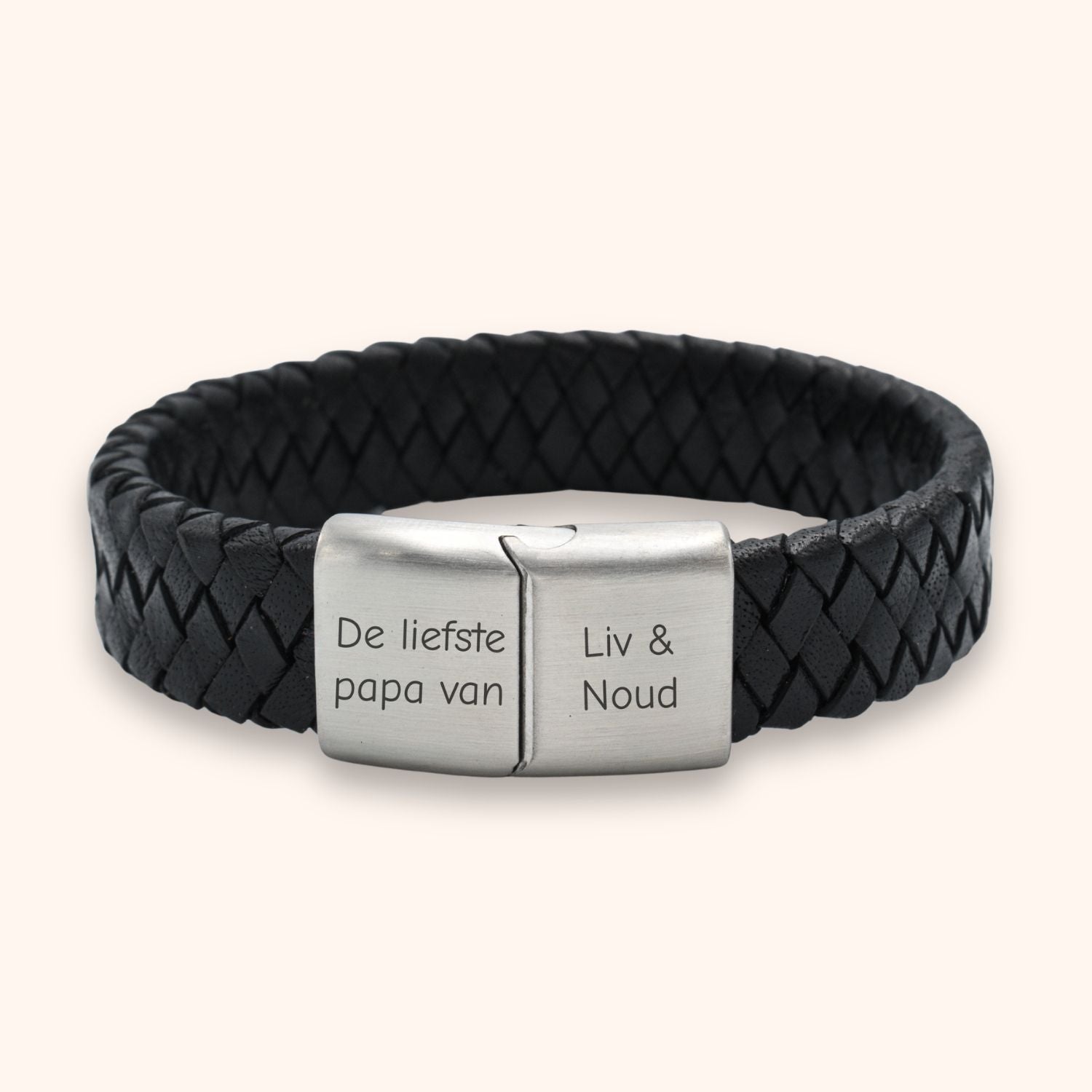 Leren armband heren namen