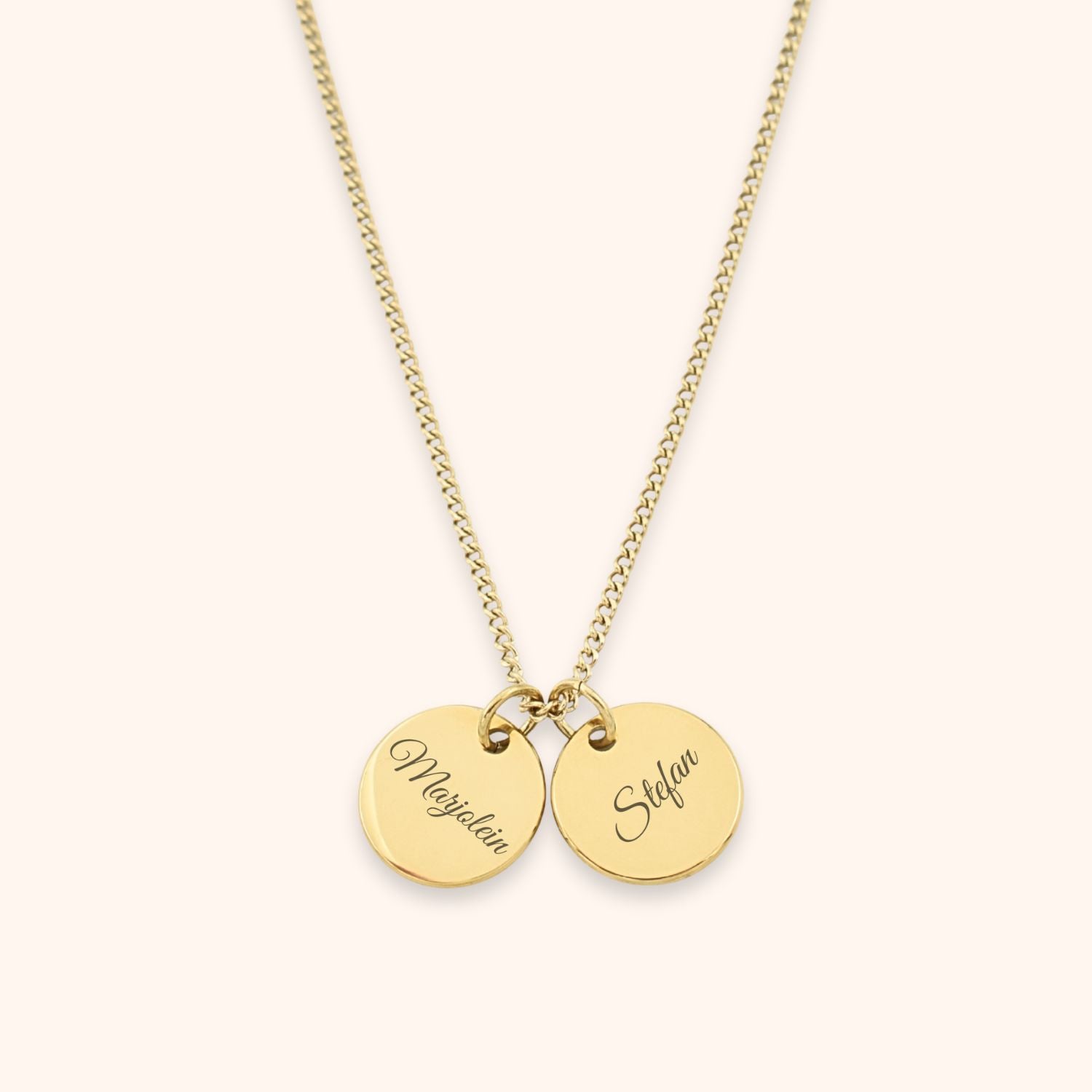 Munt ketting 2 namen
