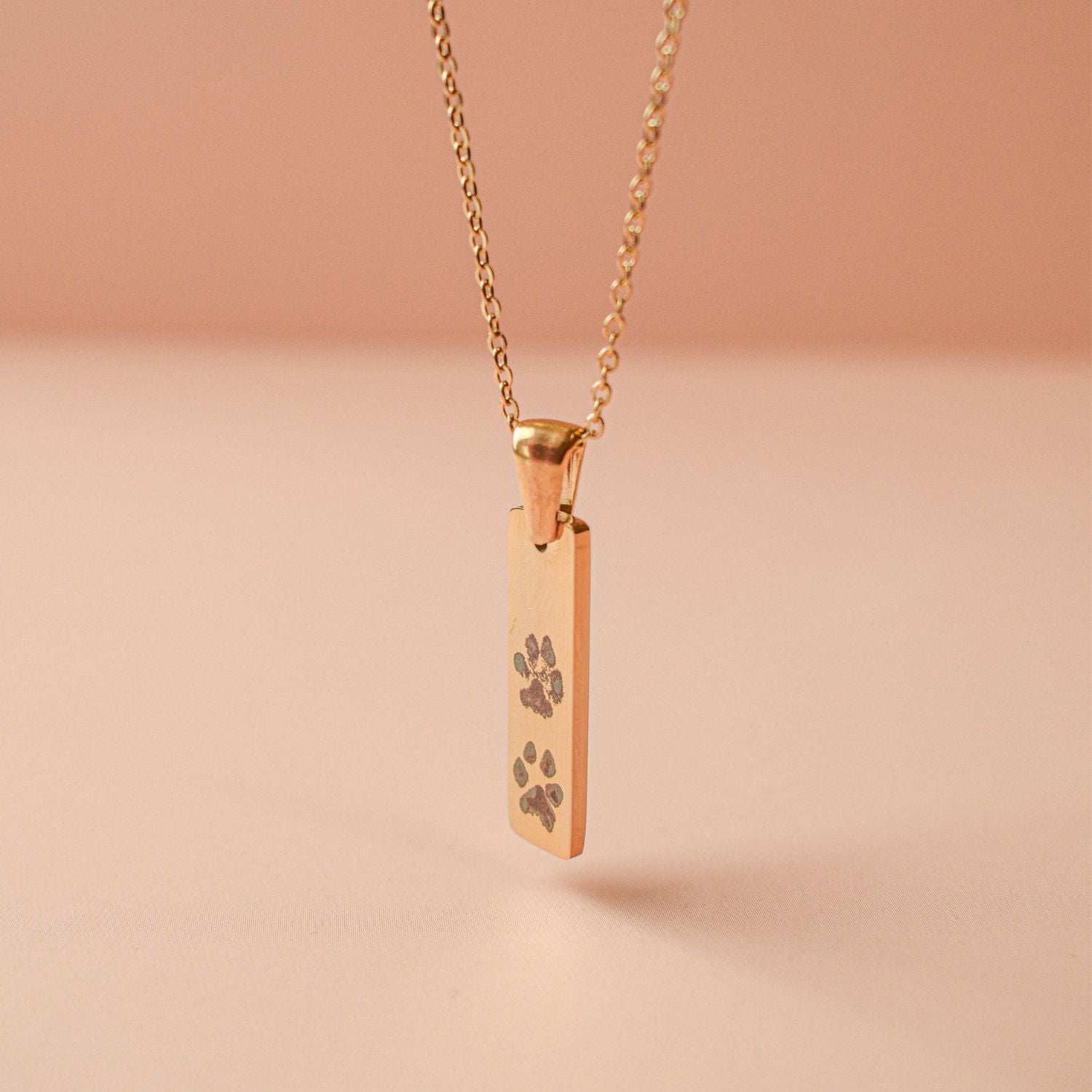 Ketting staafje 2 pootafdrukken