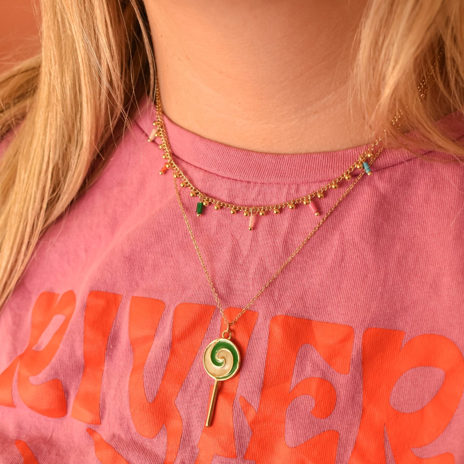 Ketting lolly stainless steel