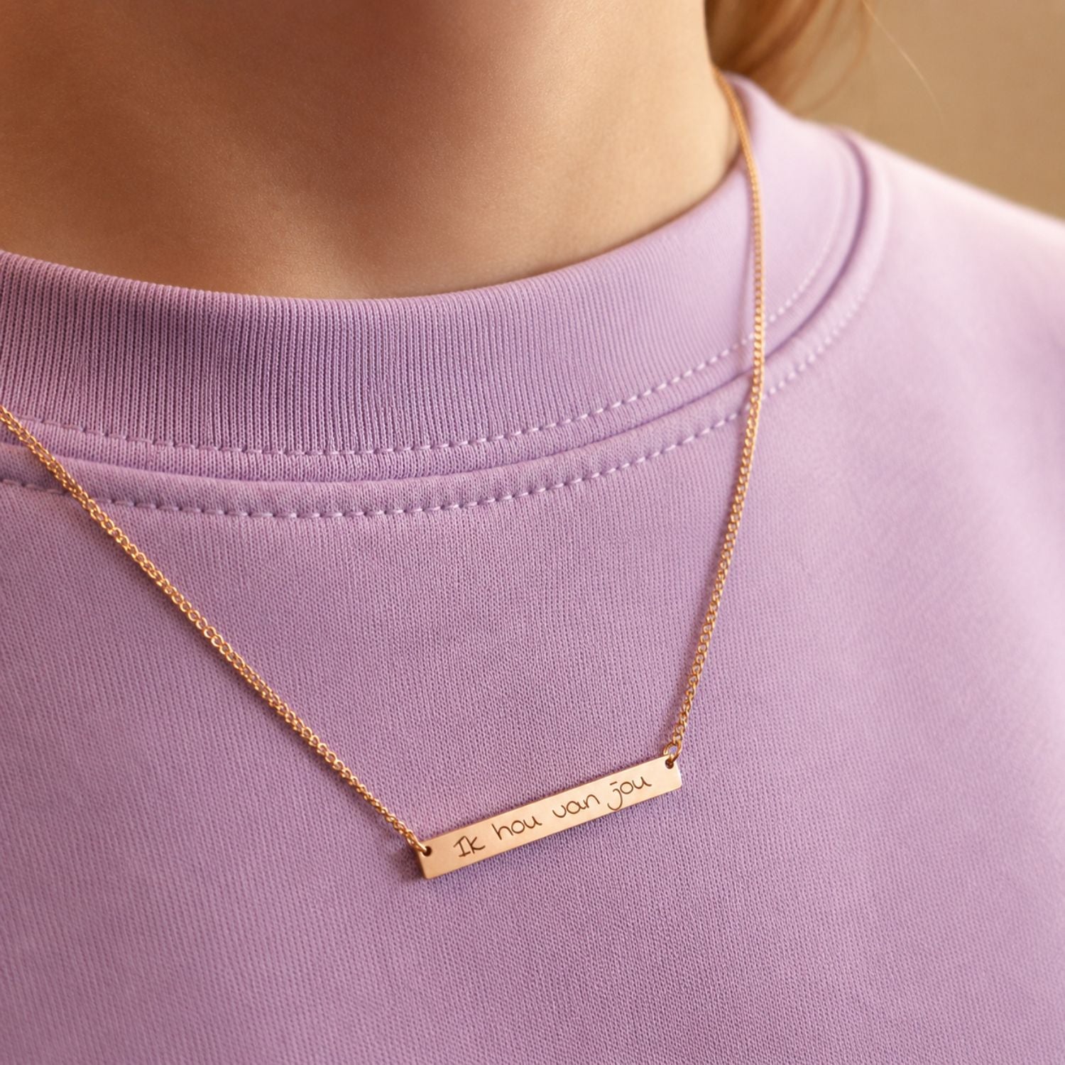 Kinderketting eigen handschrift staafje