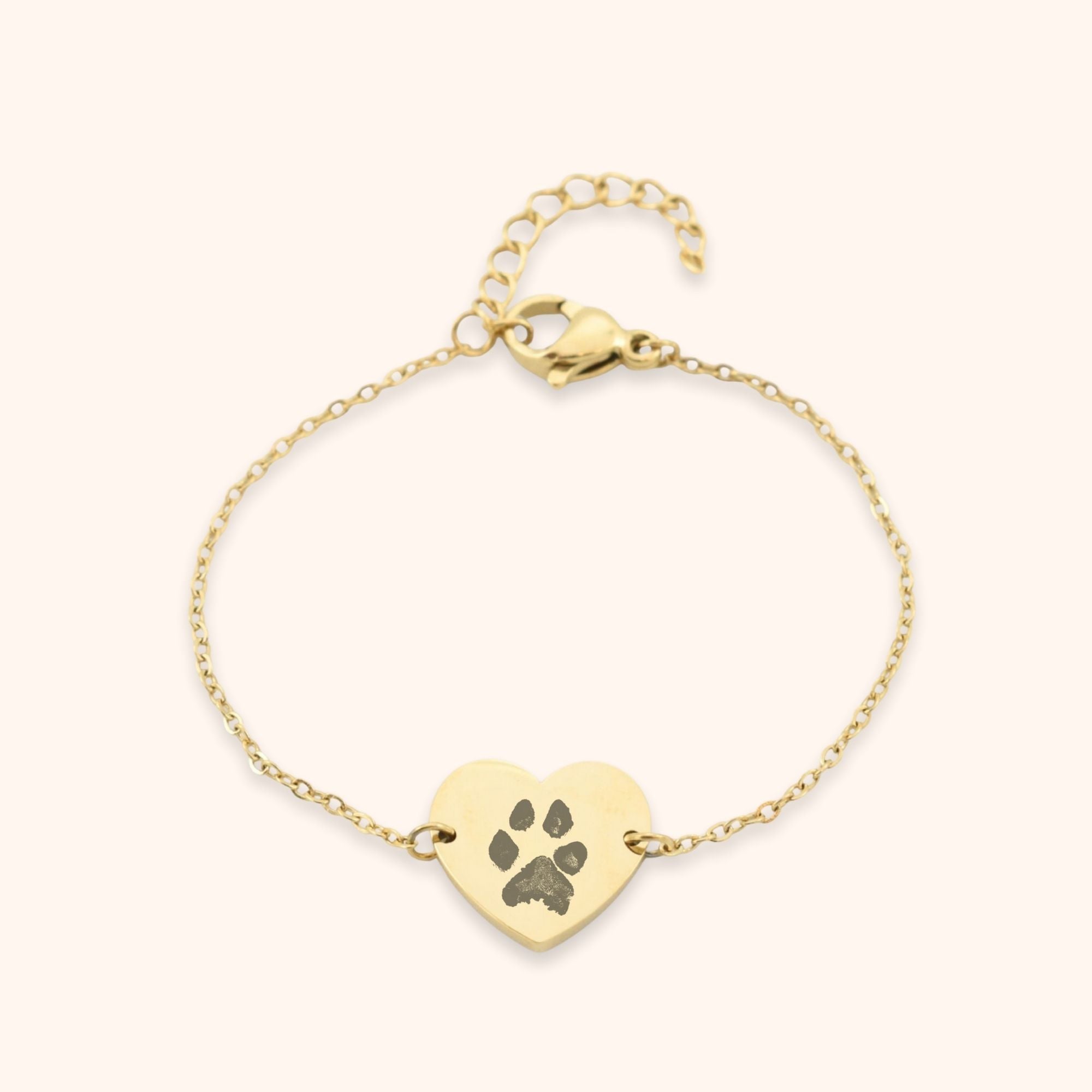 Kinderarmband pootafdruk hart