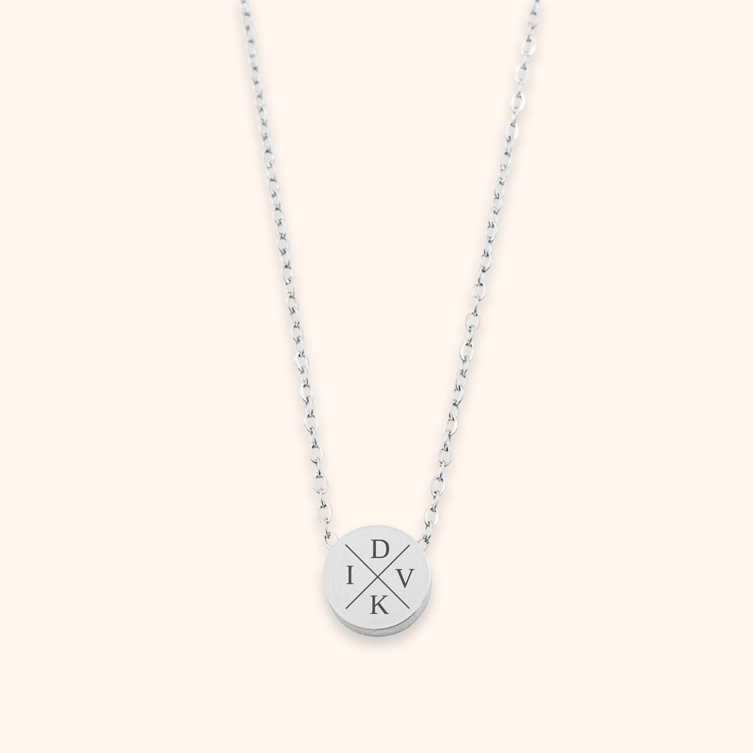 Ketting kraaltje met initialen