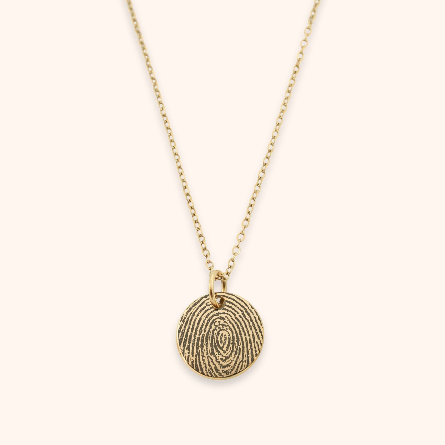 Ketting vingerafdruk kleine hanger