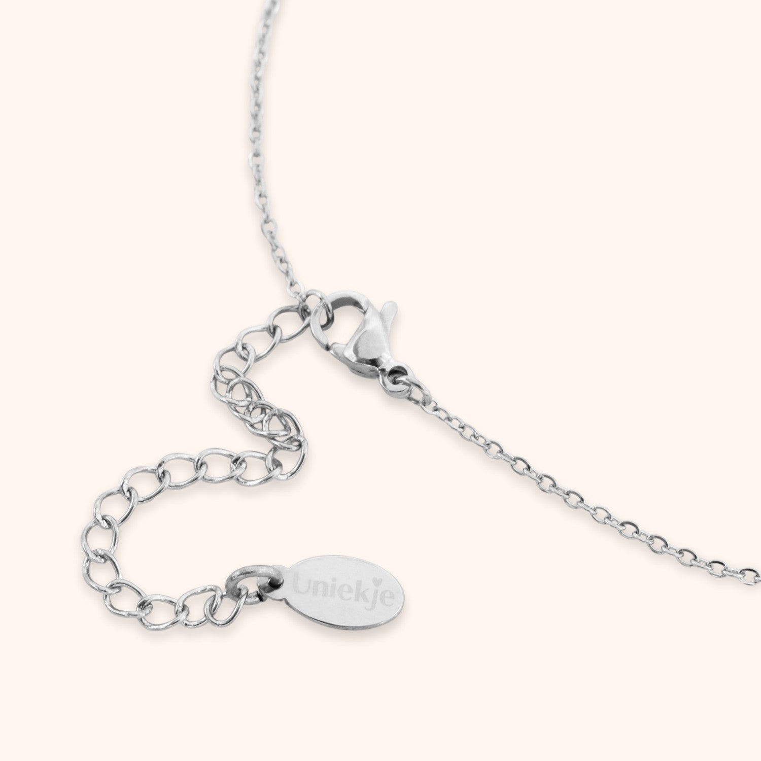 Logo bedel sieraden uniekje stainless steel