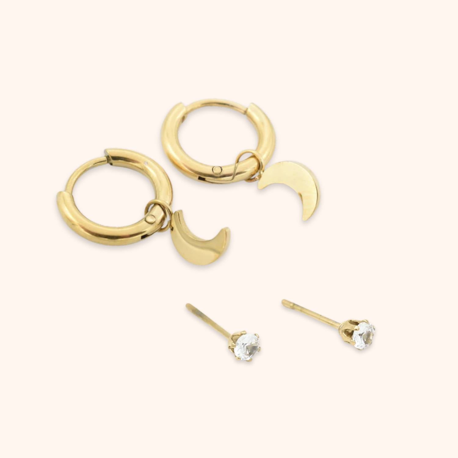 Oorbellen set moon lover