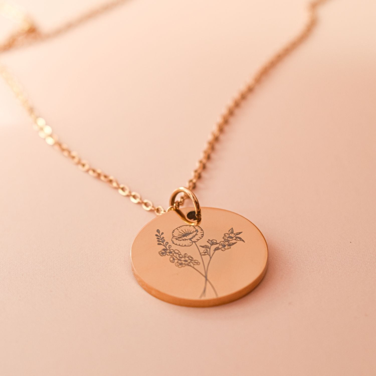 Geboortebloem boeket ketting wildflower