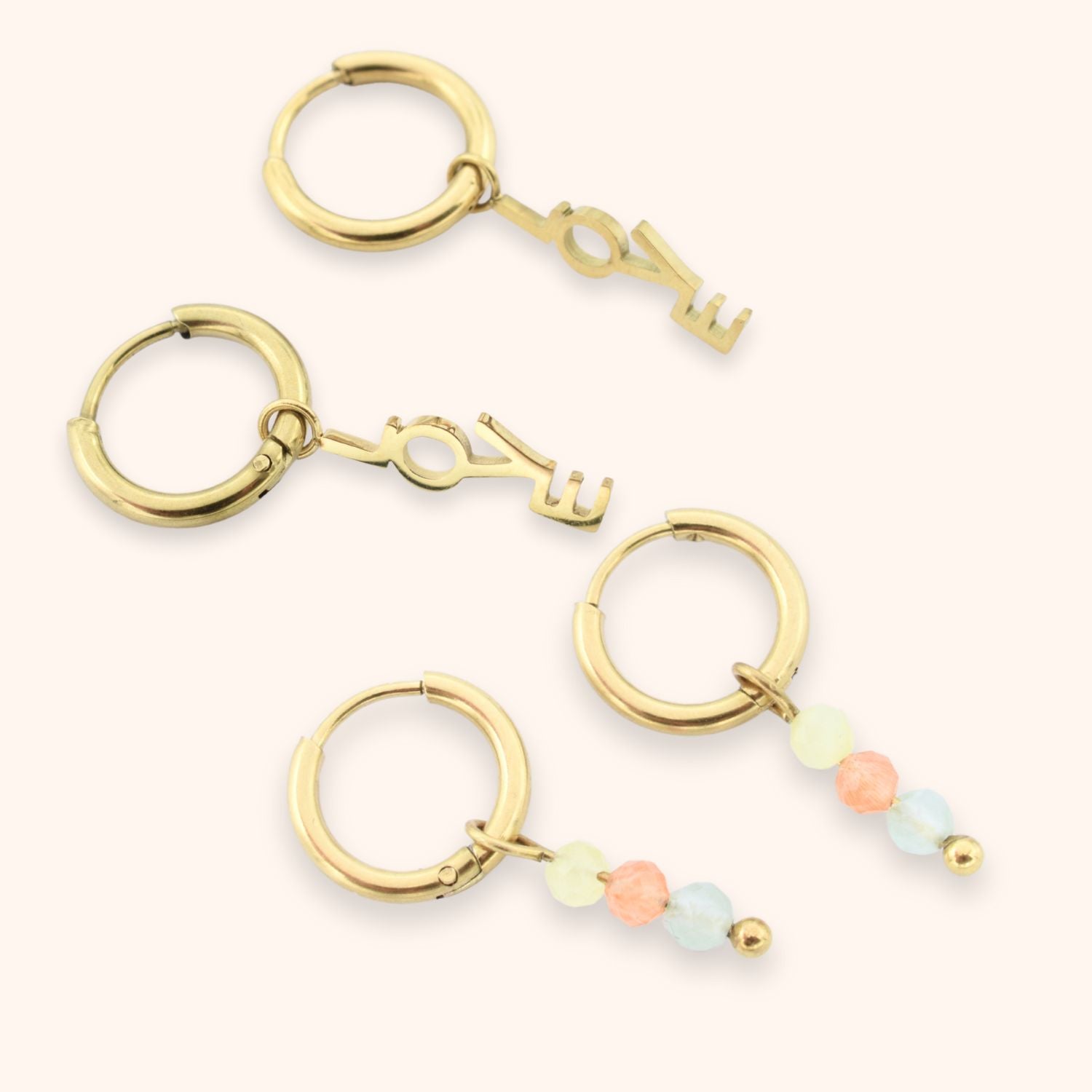 Oorbellen set love