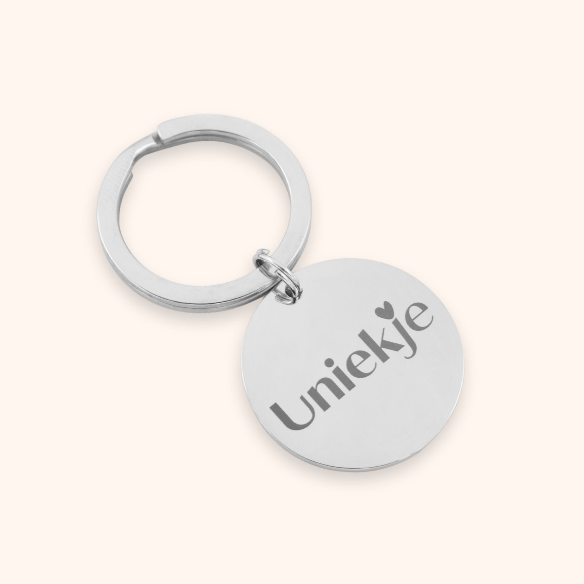 Ronde sleutelhanger eigen logo