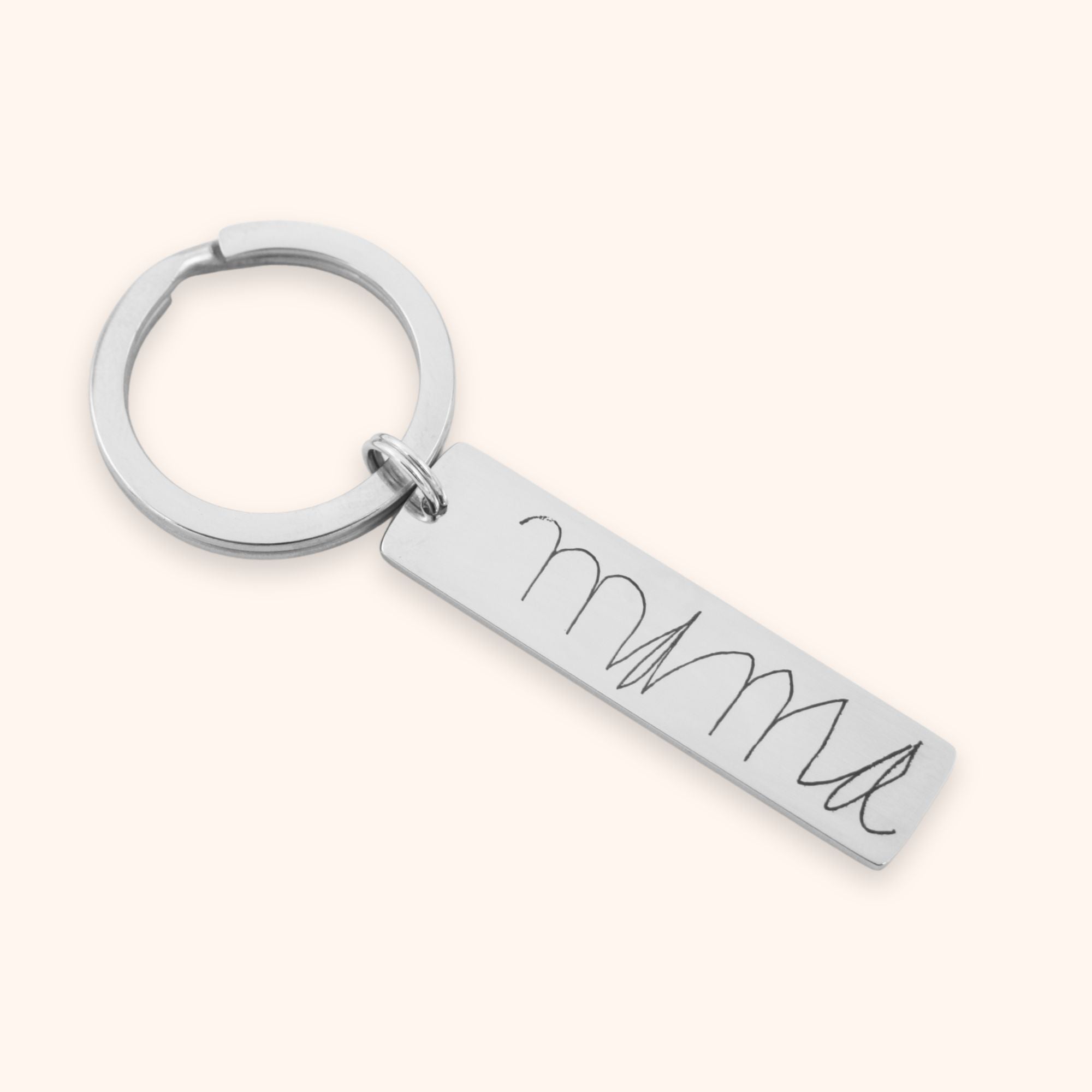 Sleutelhanger eigen handschrift staafje