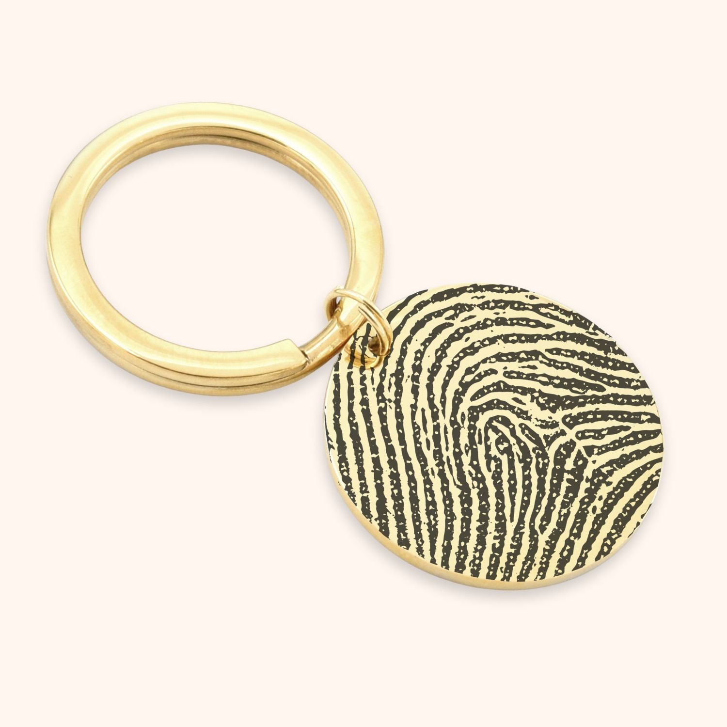 Sleutelhanger vingerafdruk rond