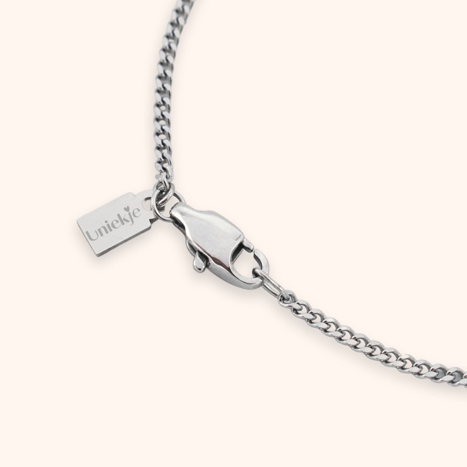 Naam ketting 3D staaf mannen