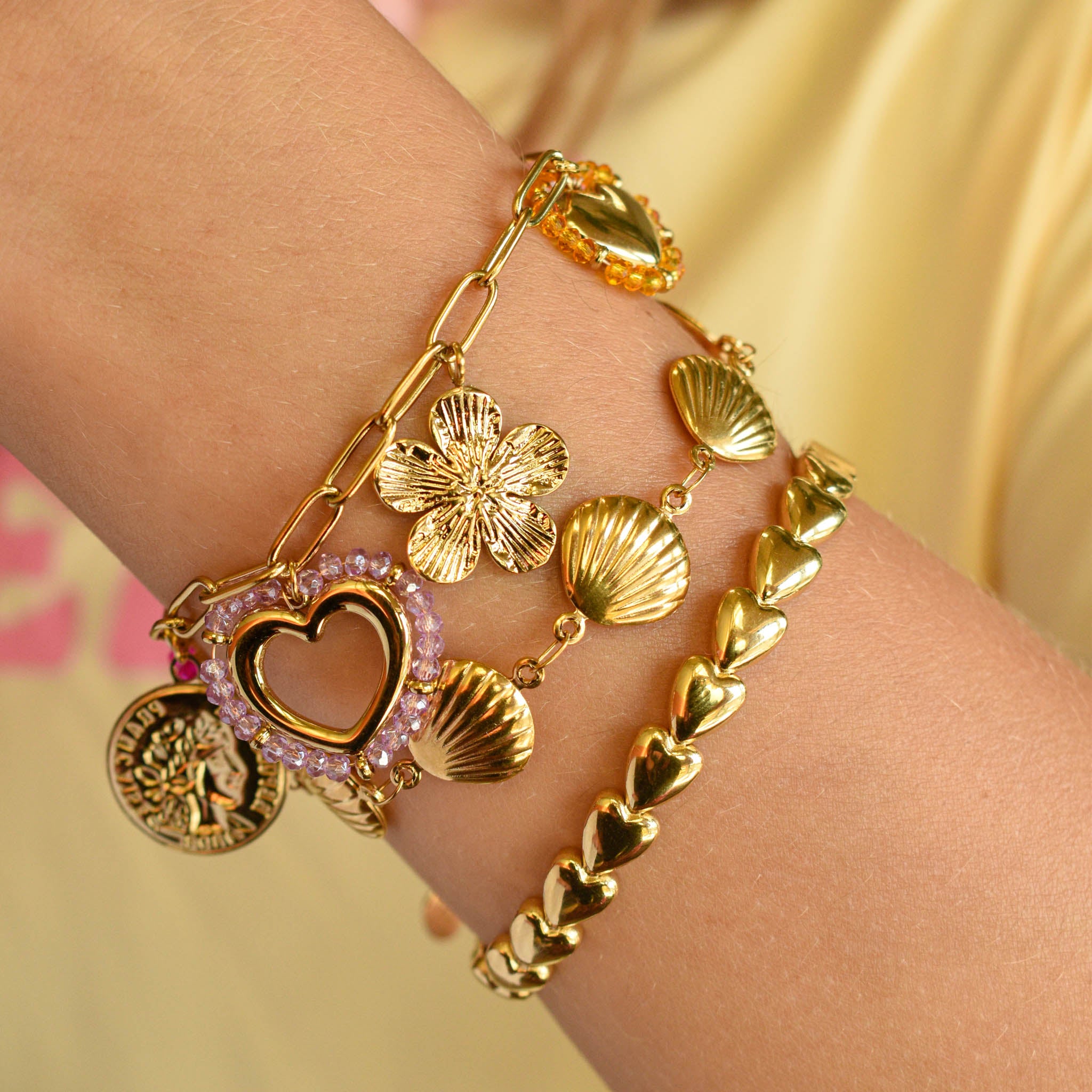 Armband schelp schakels