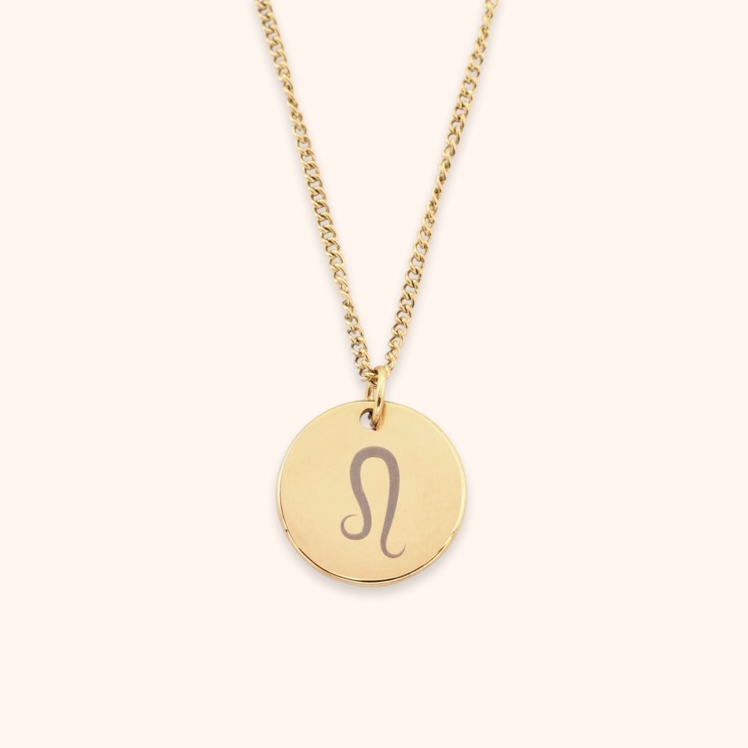 Sterrenbeeld teken ketting gepersonaliseerd goud stainless steel