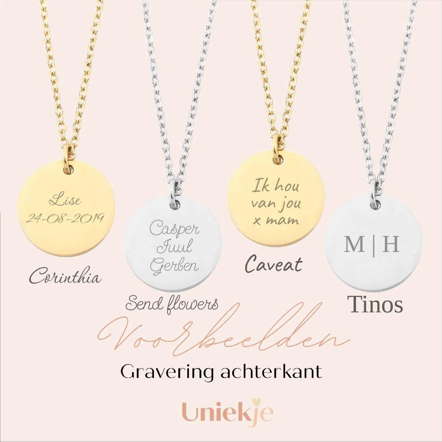 Hart ketting 2 vingerafdrukken