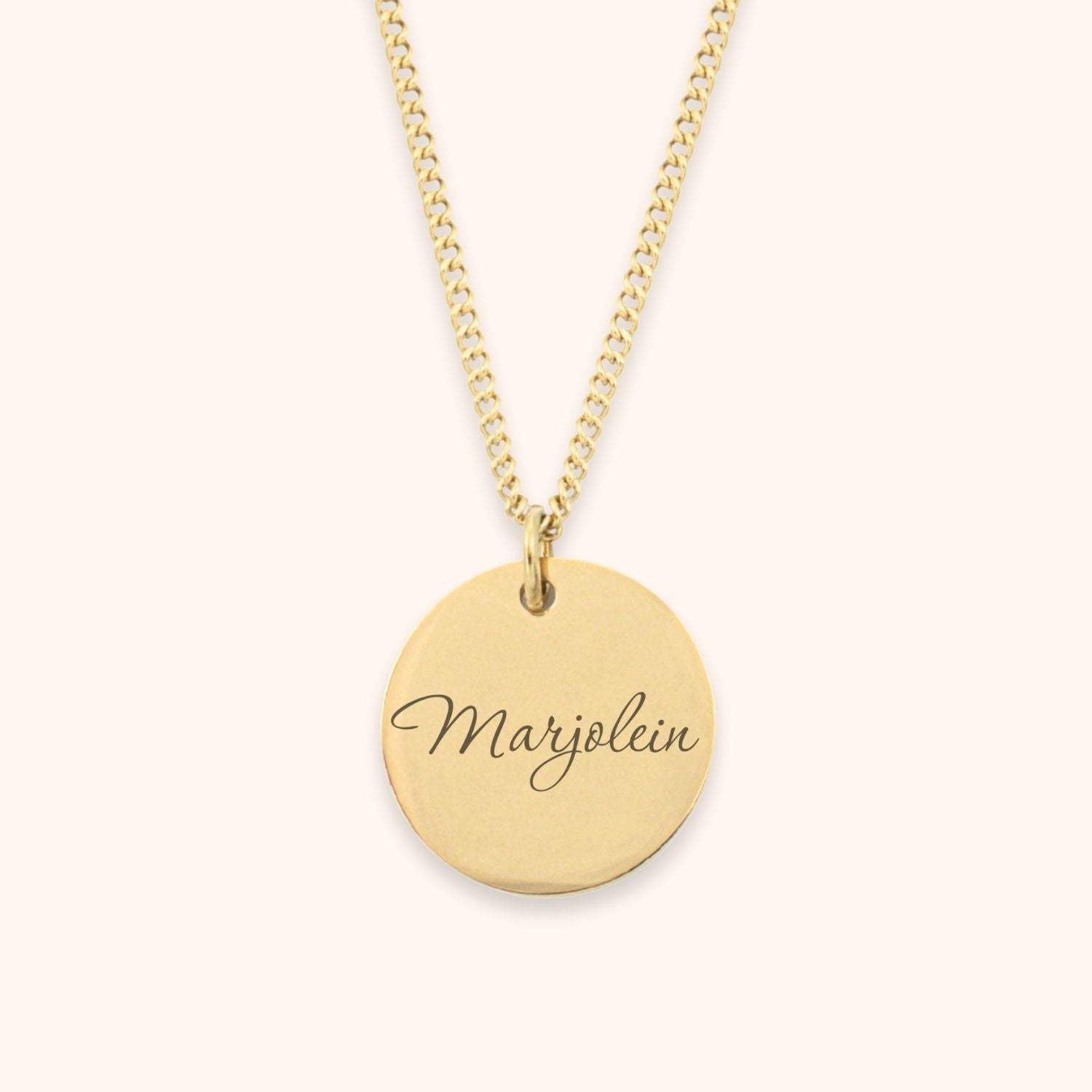 Gepersonaliseerde ketting namen goud rvs