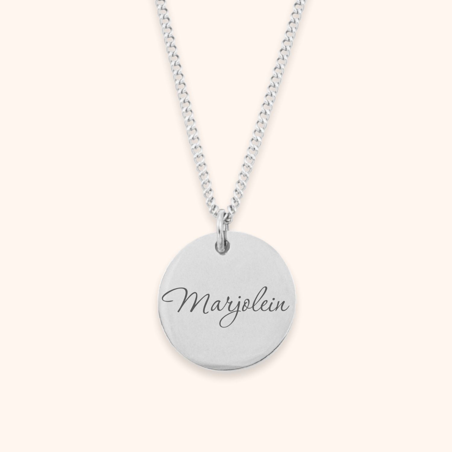 Gepersonaliseerde ketting namen zilver rvs