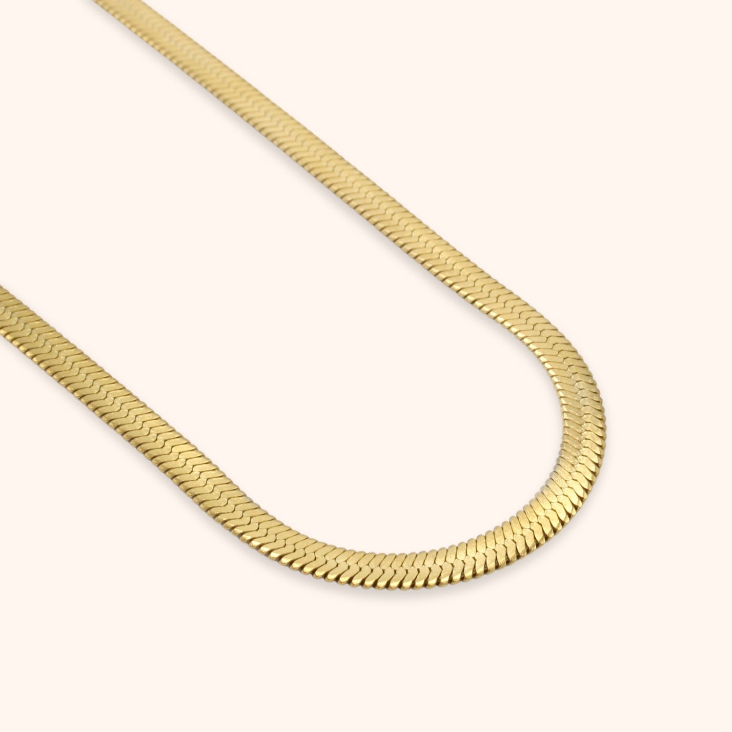 ketting stainless steel plat goud