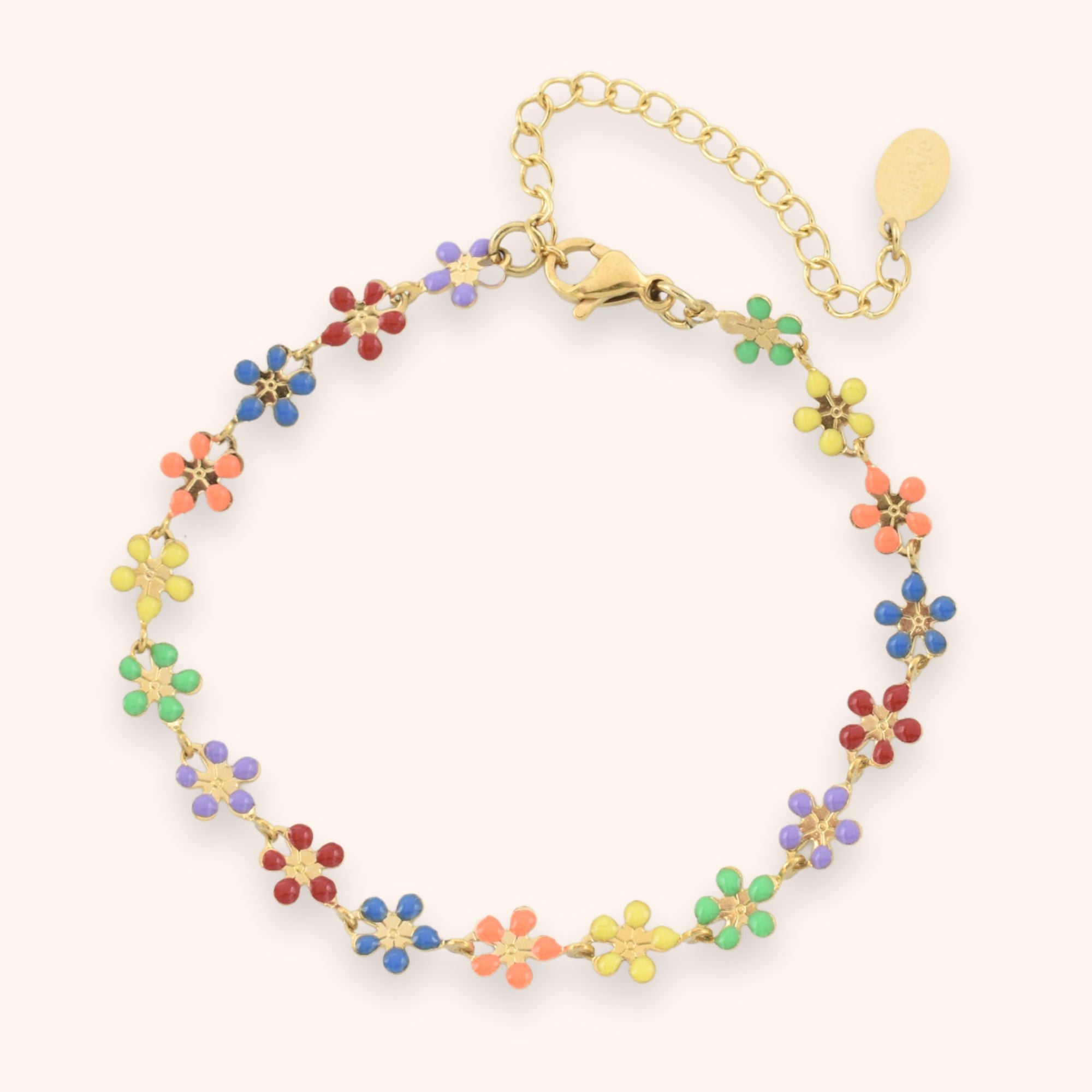 Kleurrijk bloem armbandje