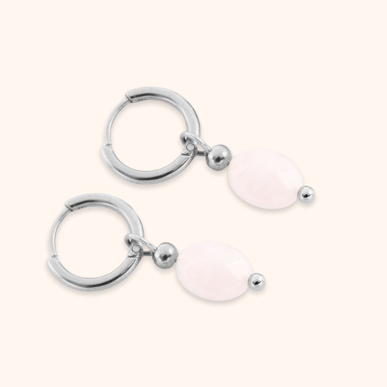 Rozenkwart-oorbellen-natuursteen-roze-zilver-rvs