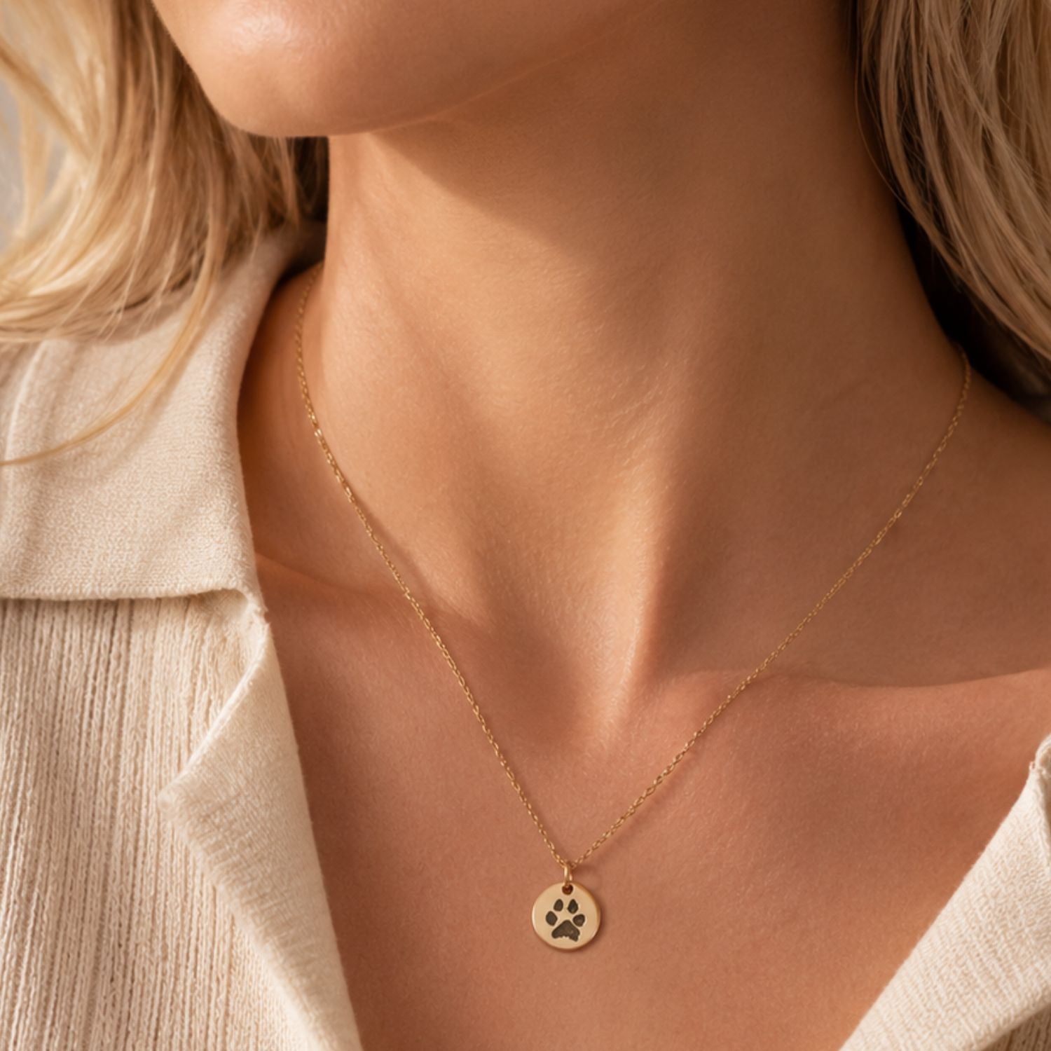 Pootafdruk ketting kleine hanger