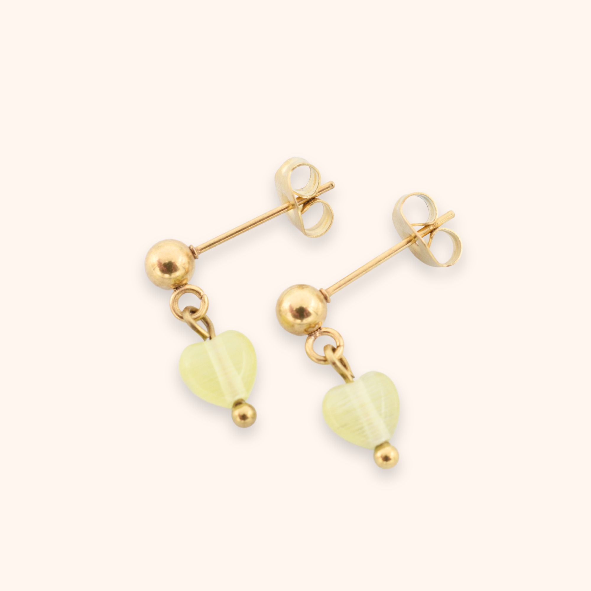 Studs hartje geel