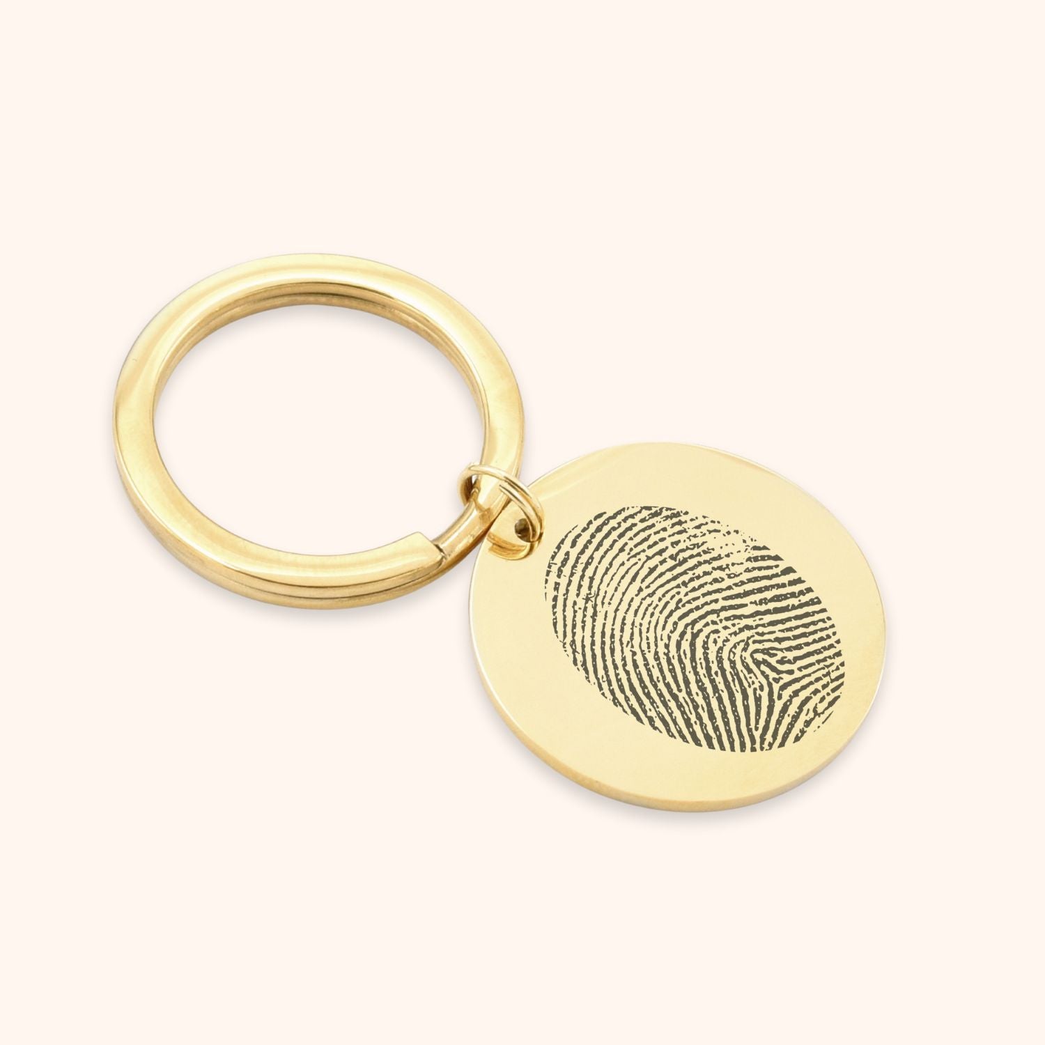 Sleutelhanger vingerafdruk ovaal
