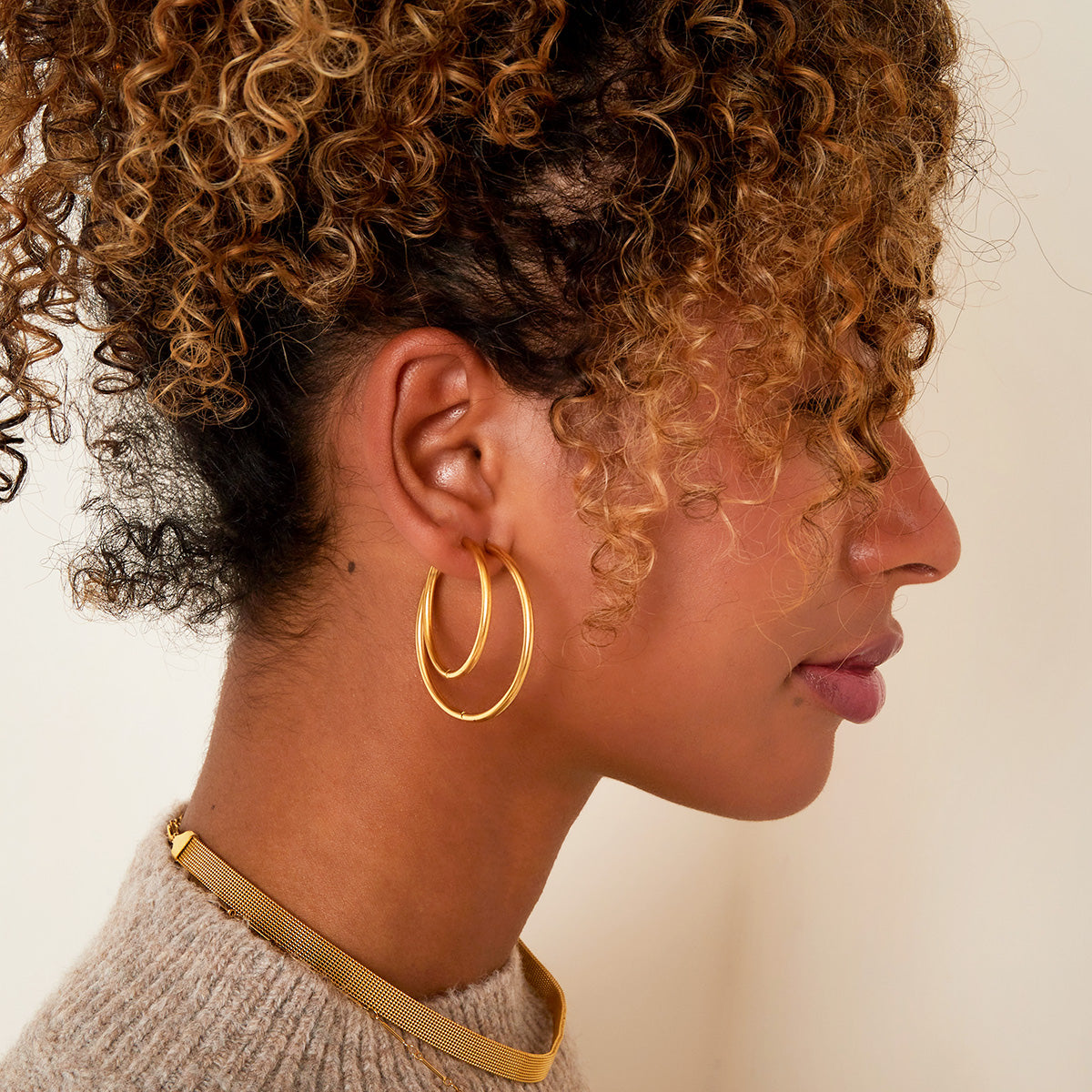 basic hoops goud