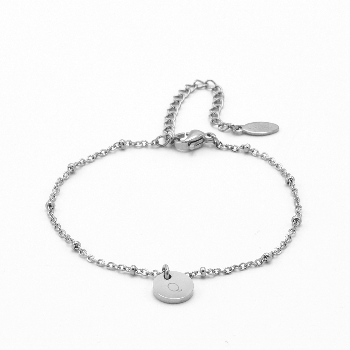 Initialen armband munt | 1 initiaal