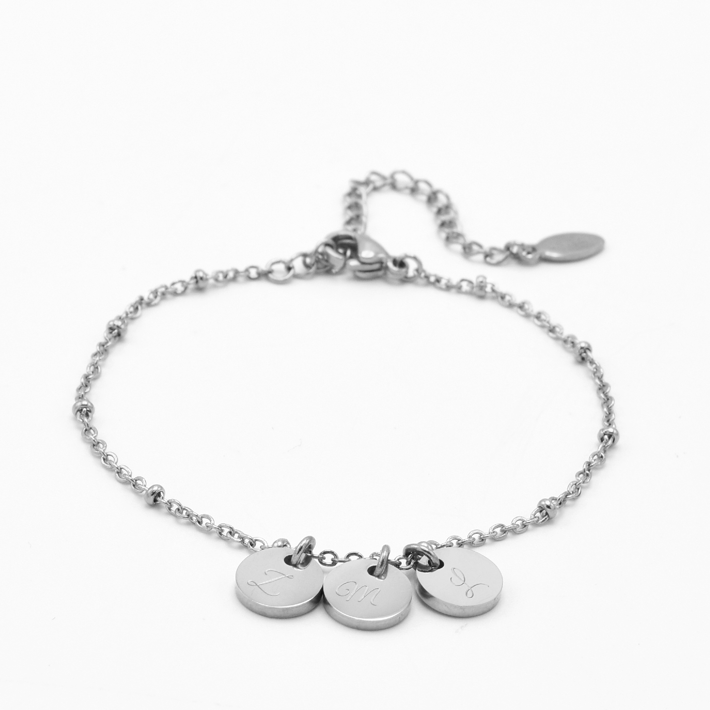 Initials Bracelet Mint | 3 Initials