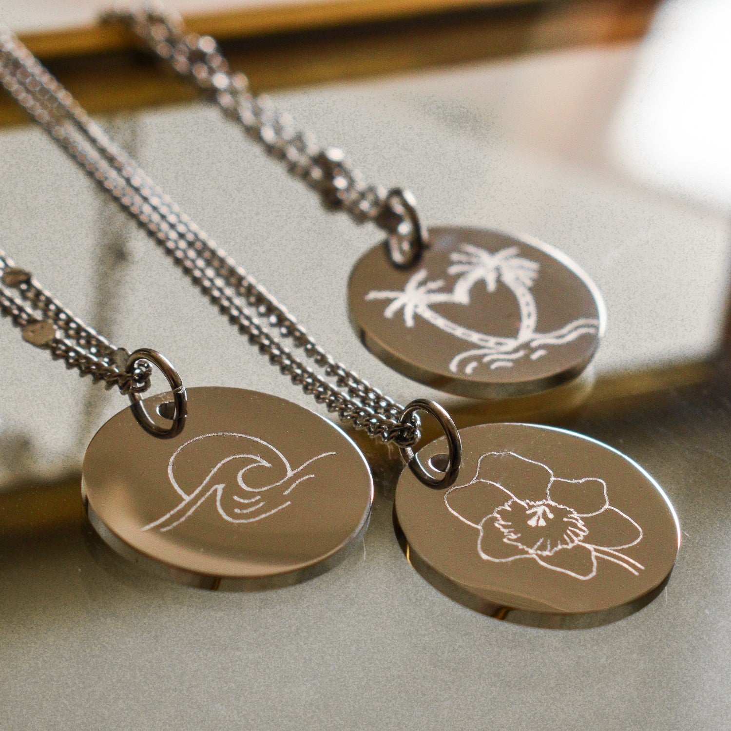 Munt ketting tekening