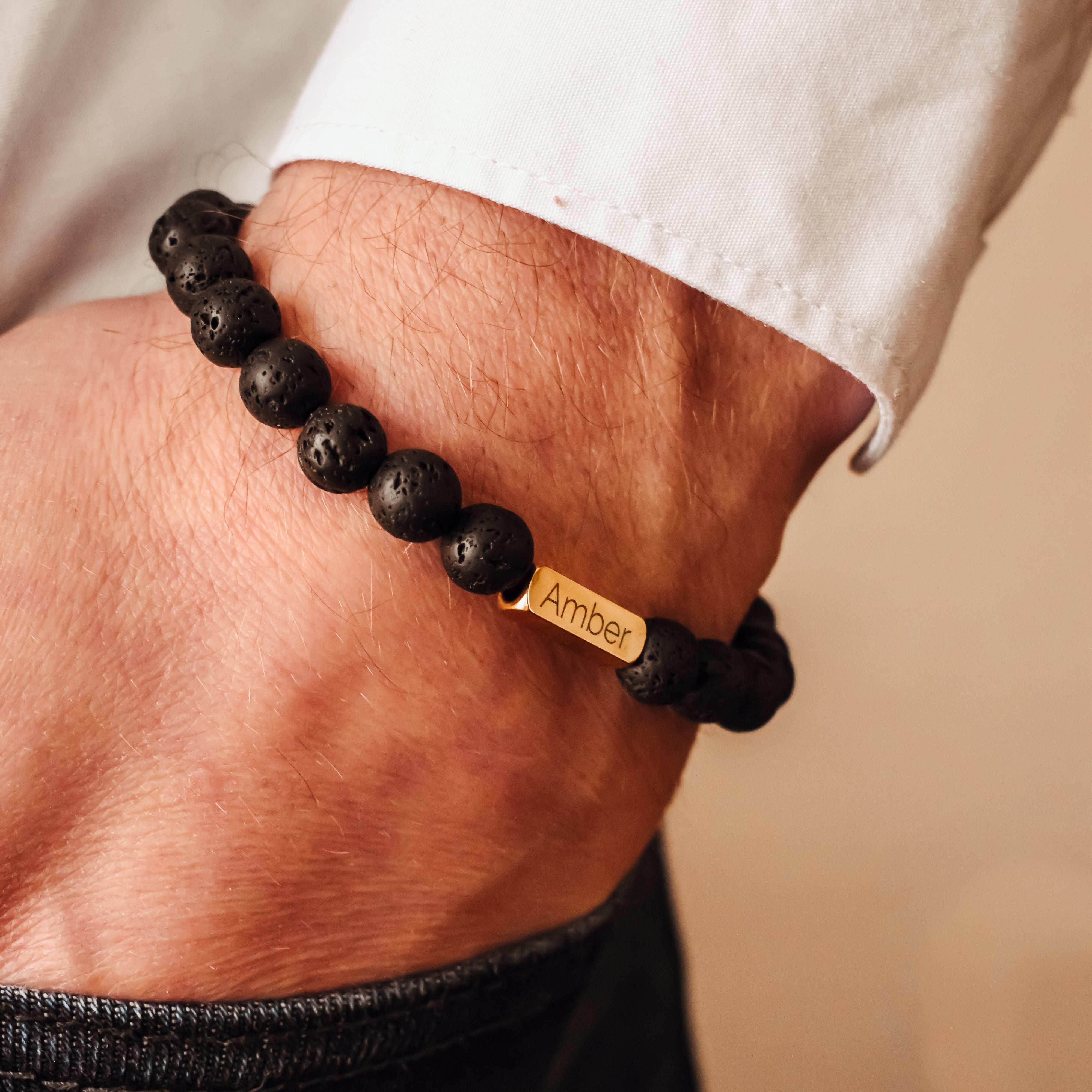 Tiger eye bead bracelet name
