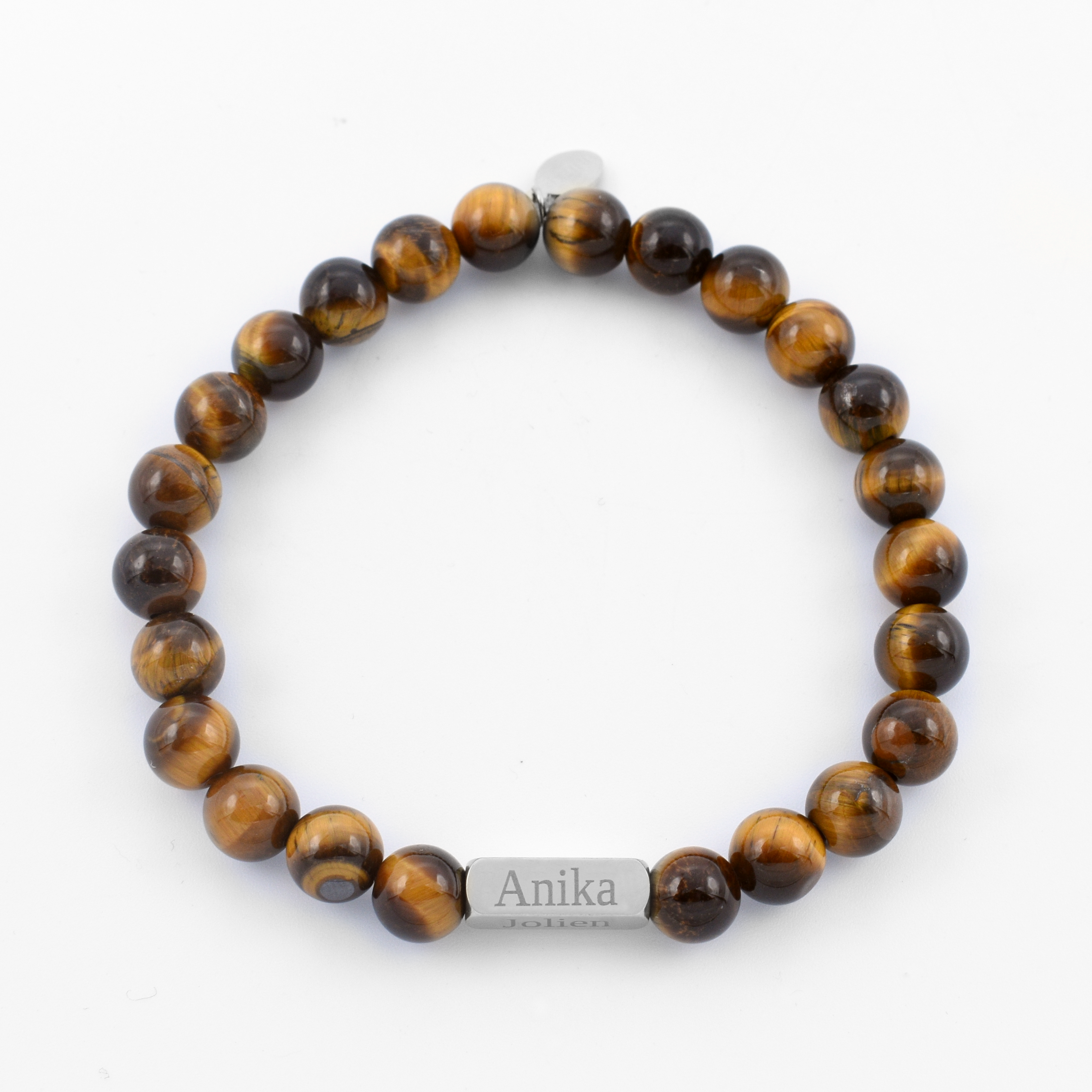 Tiger eye bead bracelet name
