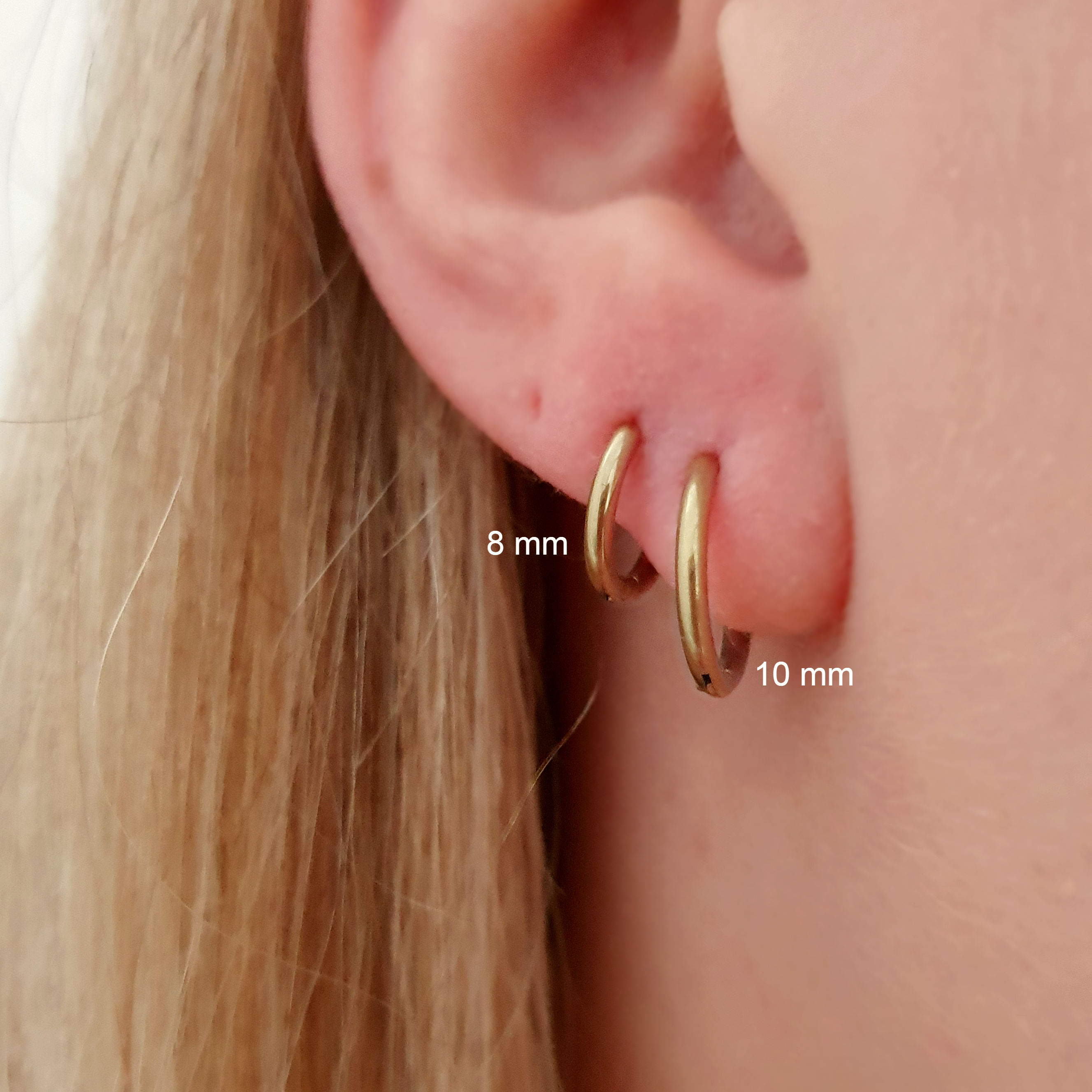 Basic oorringen 10 mm | 1.6 mm dik