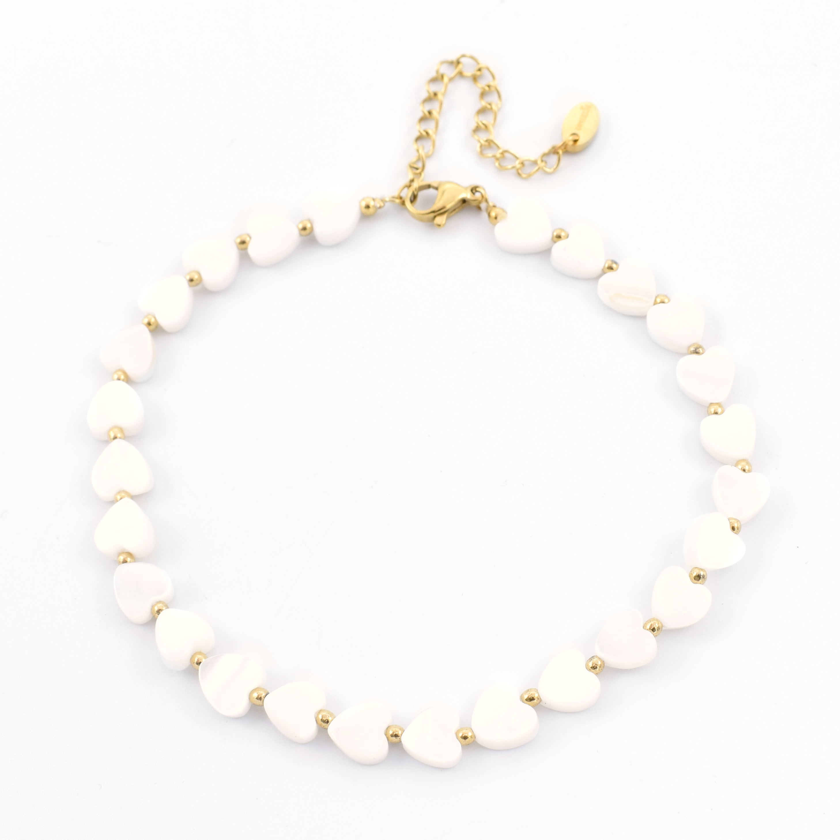 Beads ankle strap hearts