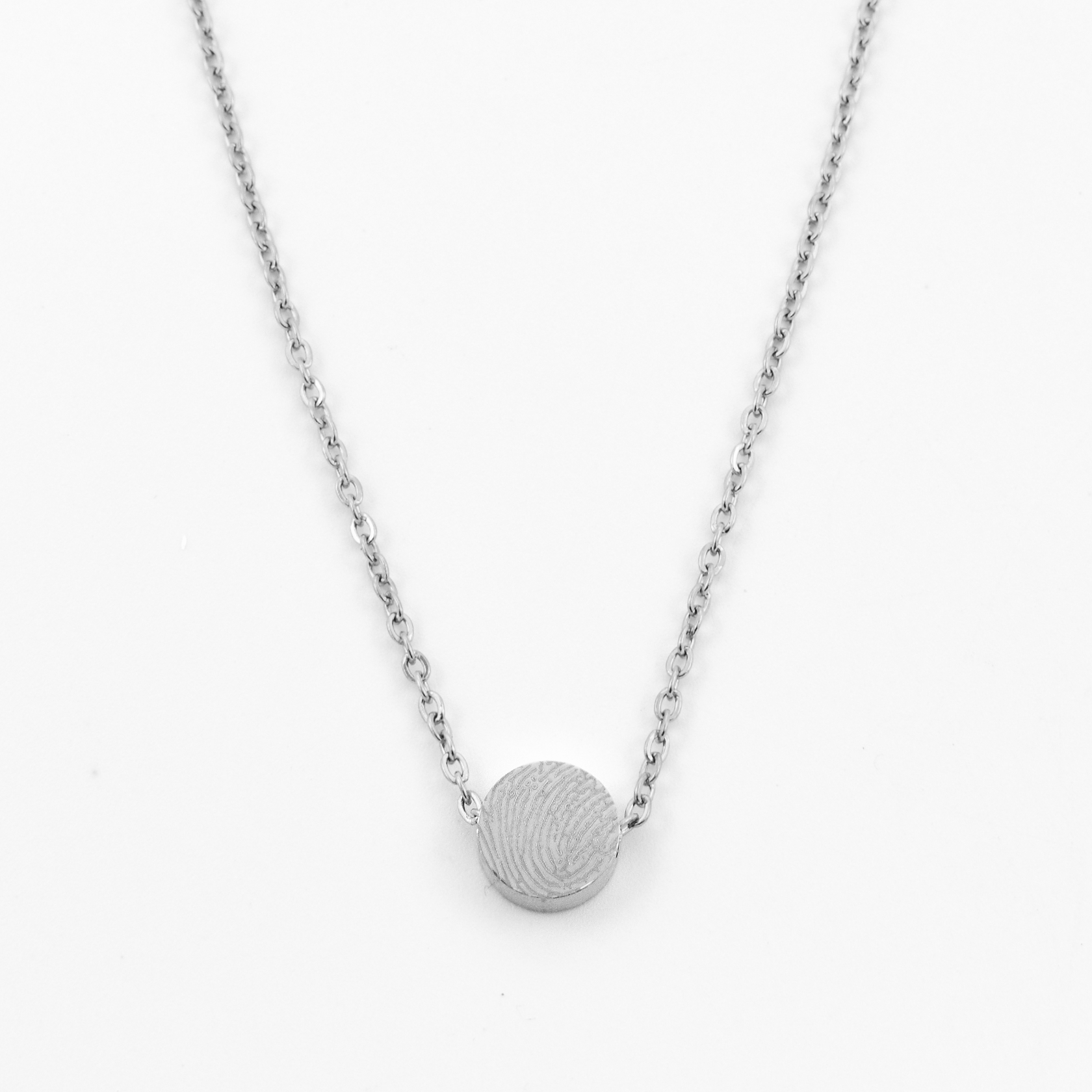 Vingerafdruk ketting rond