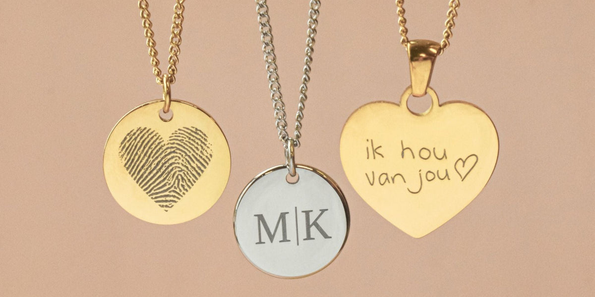 Dames ketting met gravering