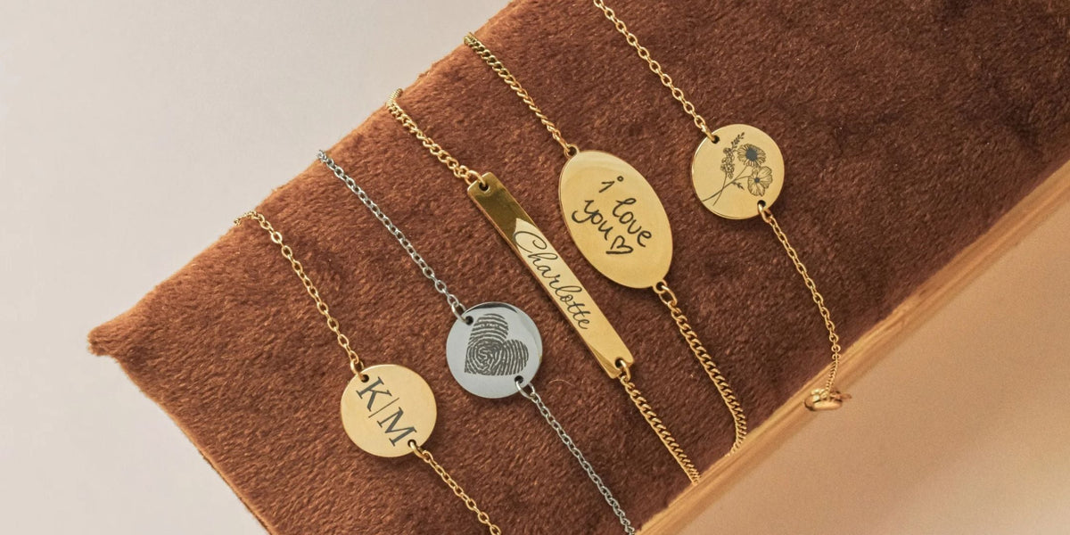 Dames armbanden met gravering