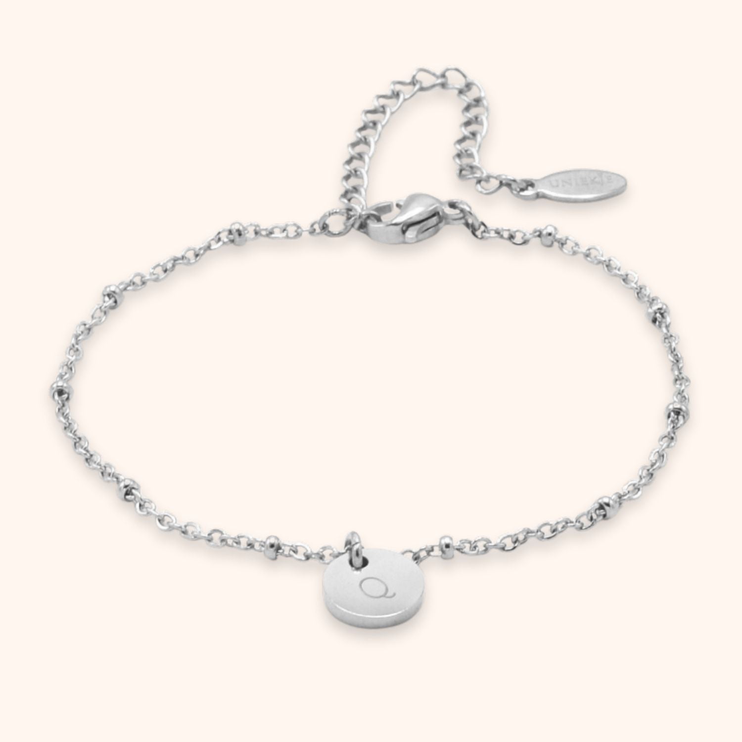 Initialen armband munt | 1 initiaal