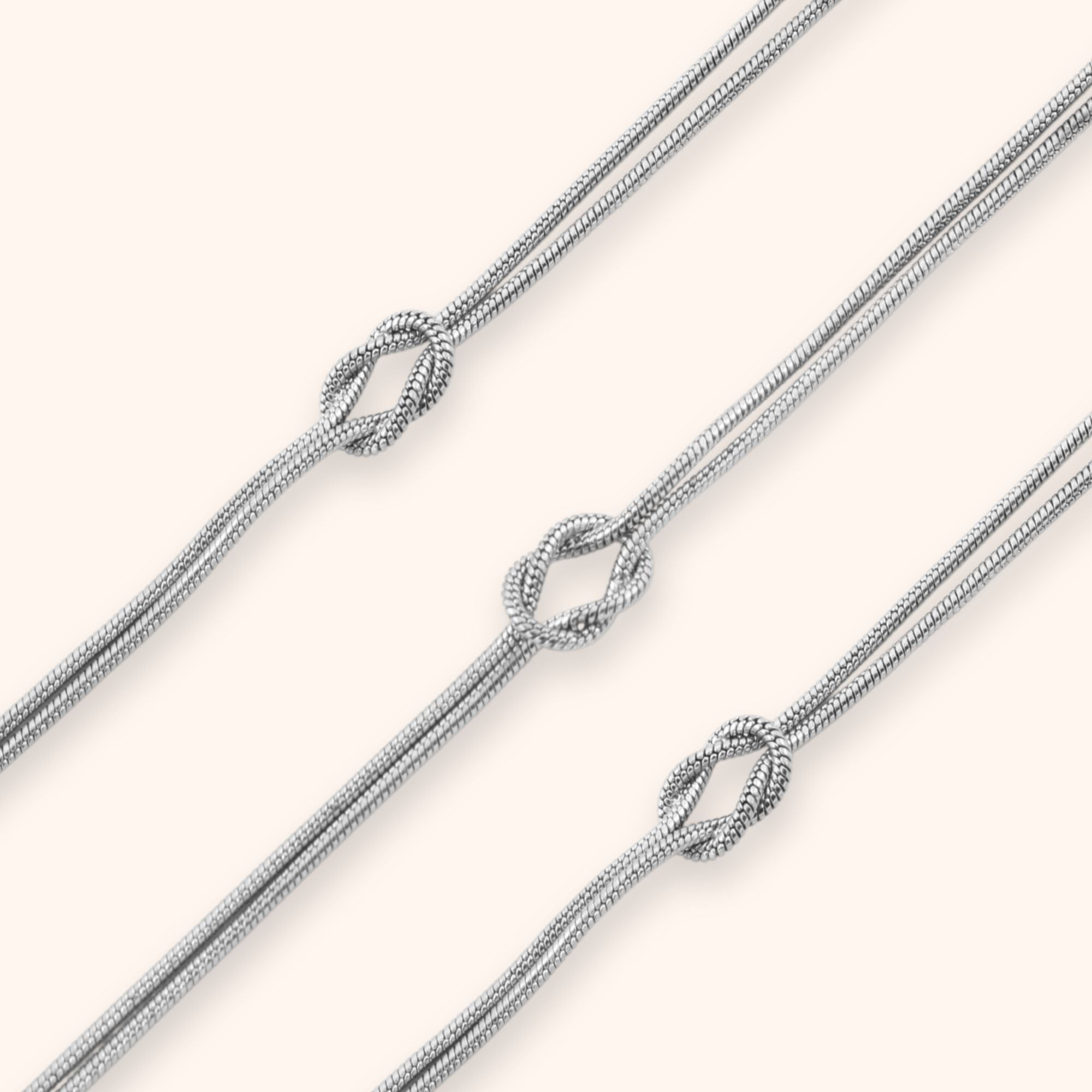 Armbanden knoopje set van 3