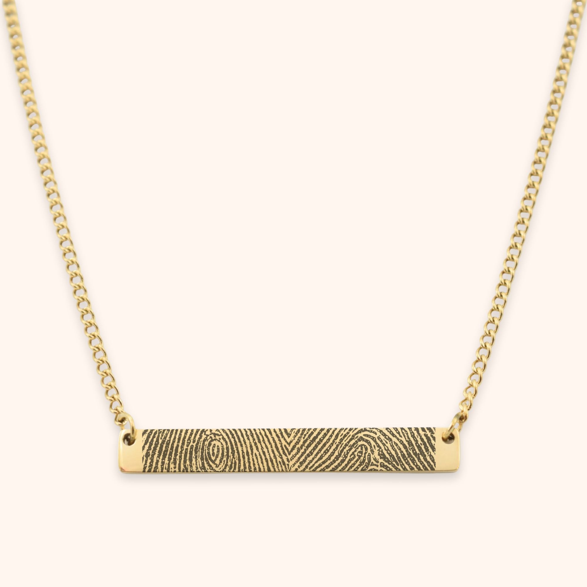 Bar ketting 2 vingerafdrukken